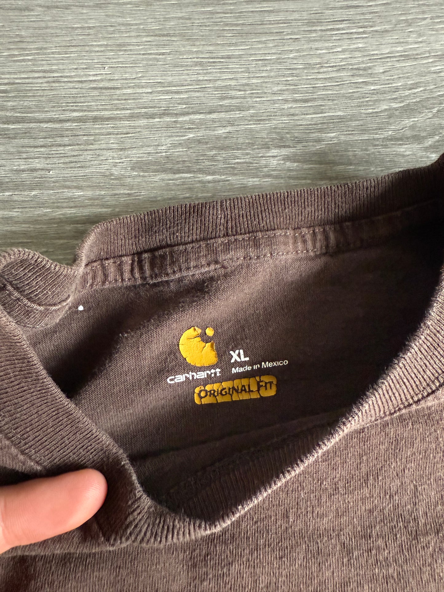 Vintage Carhartt Brown Pocket T-Shirt- XXL