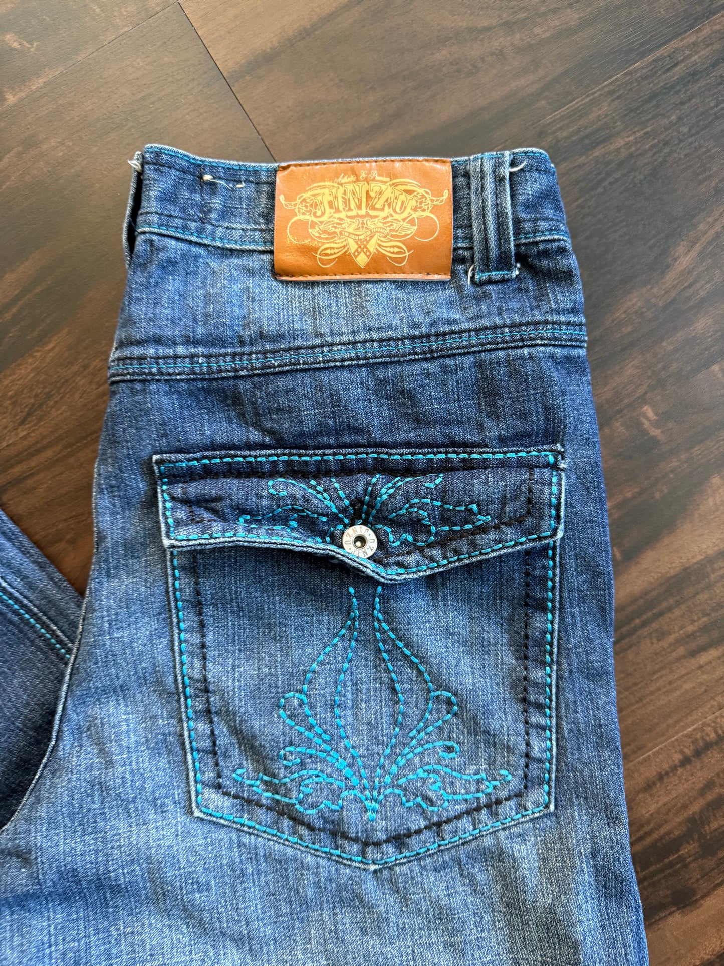 Vintage Y2K Jinzu Jeans Dark Wash Denim Jeans- 32x30