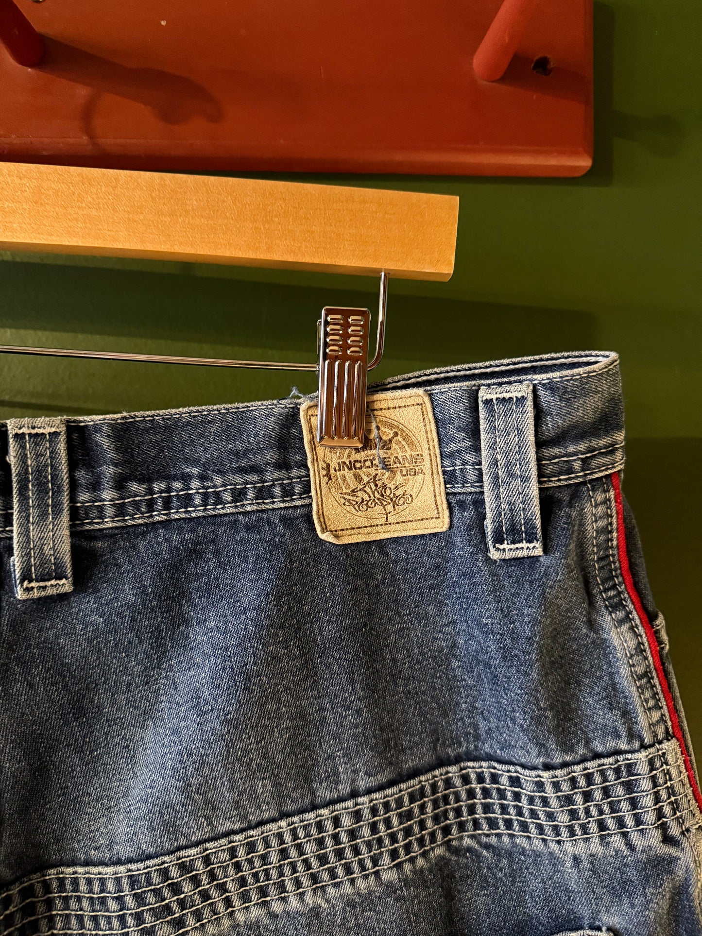 Vintage Y2K JNCO Re-Worked Stash Pocket Denim Jorts- 36