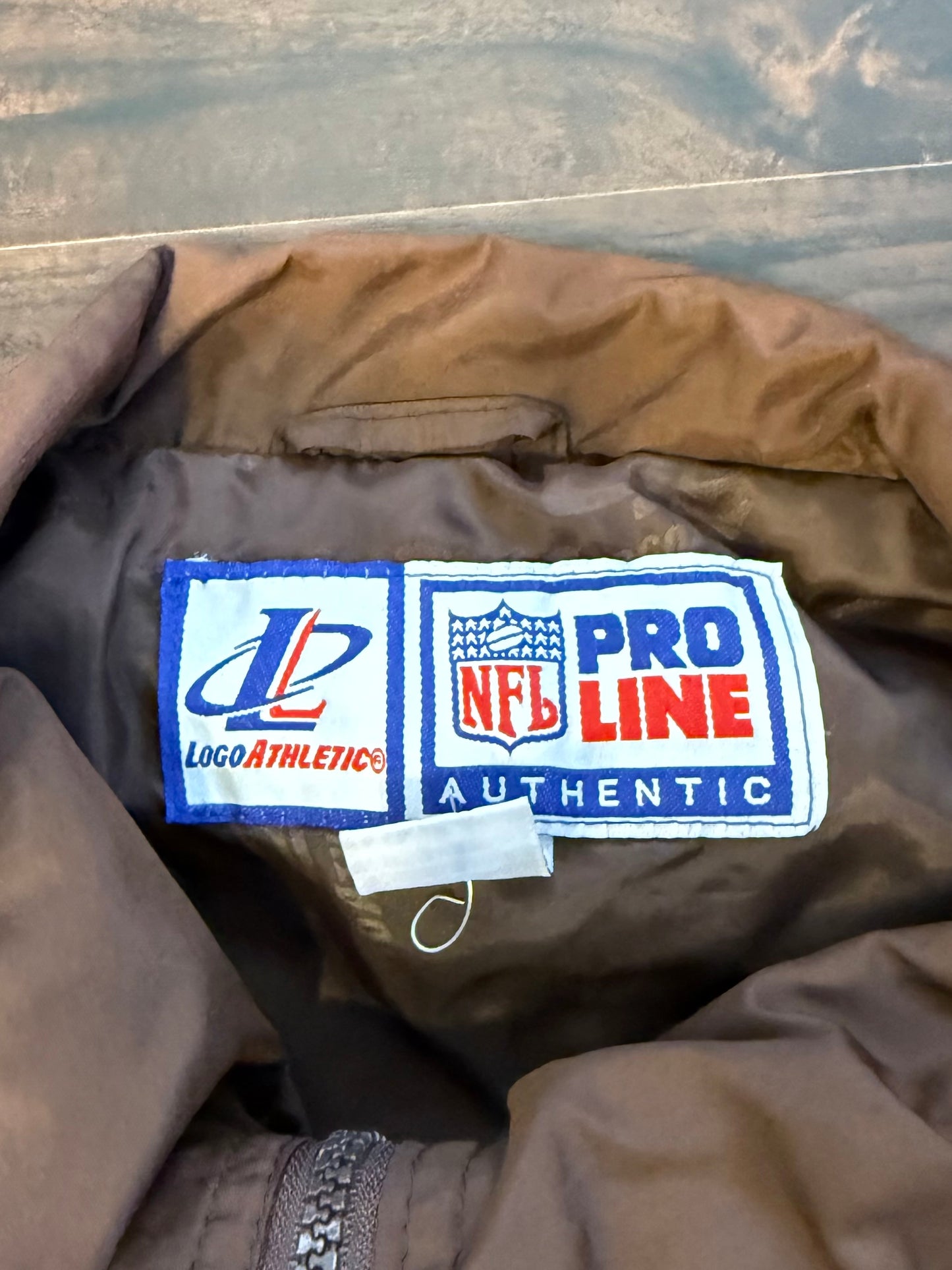 Vintage Cleveland Browns Logo Athletic Brown Windbreaker Jacket- M