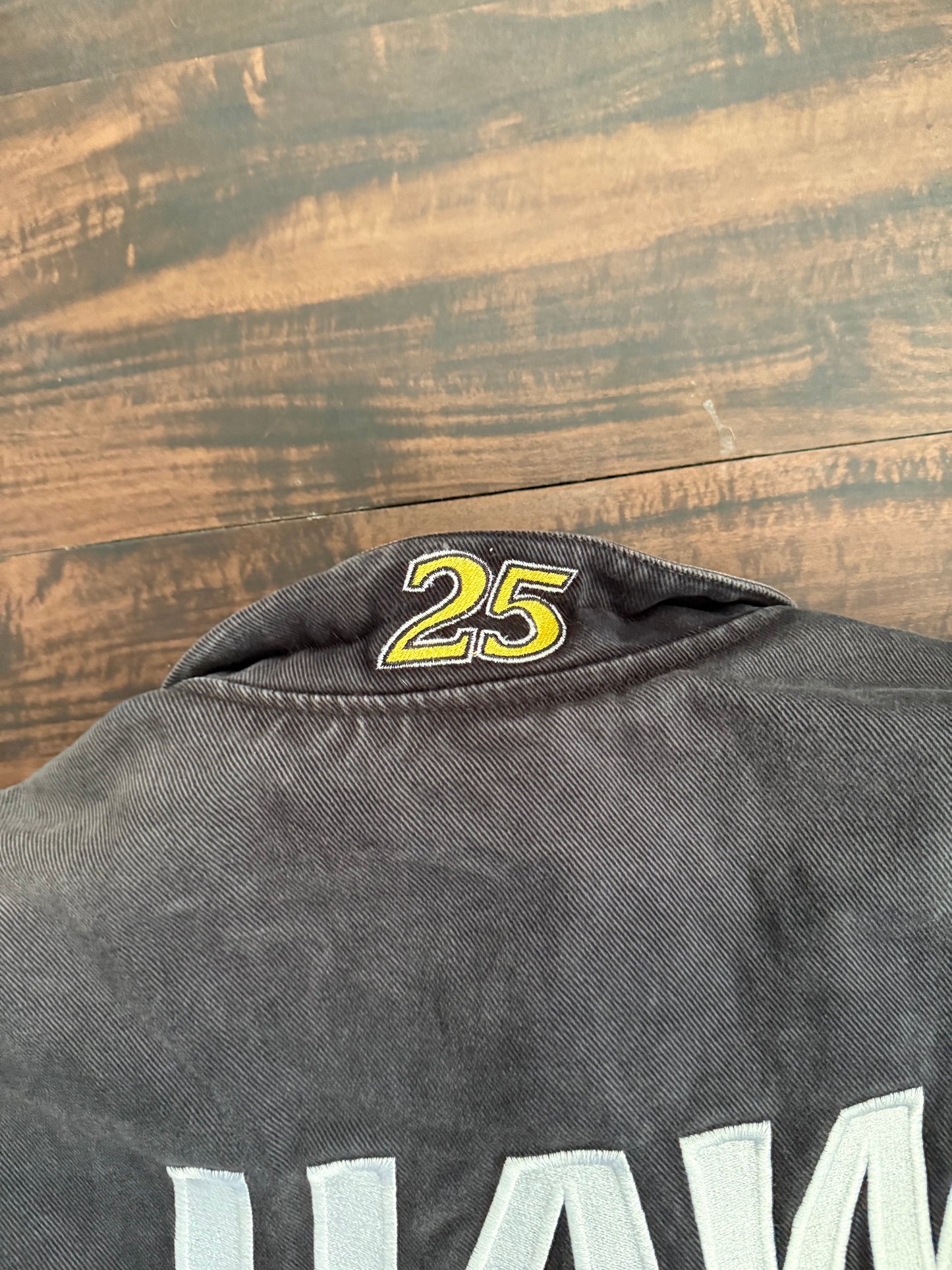 Vintage Jeff Hamilton UAW Delphi Black Racing Jacket- XL