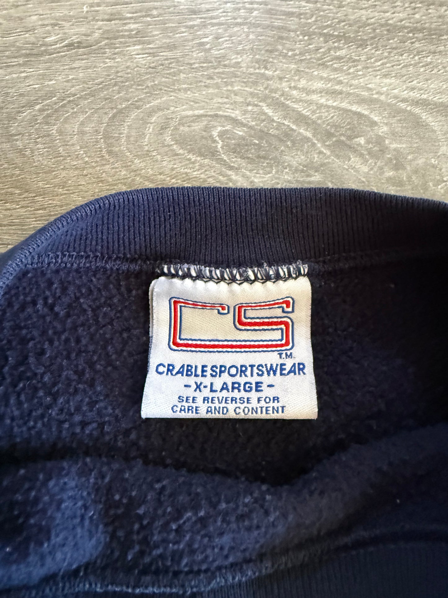 Vintage University of Toledo Navy Blue Crewneck Sweatshirt- XL