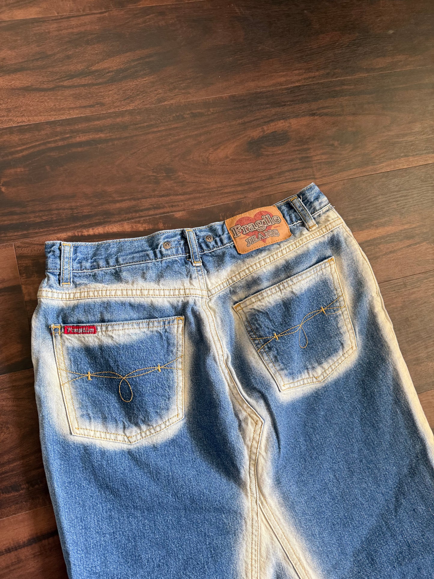 Vintage Y2K Fragile Jeans Denim Skirt- 29