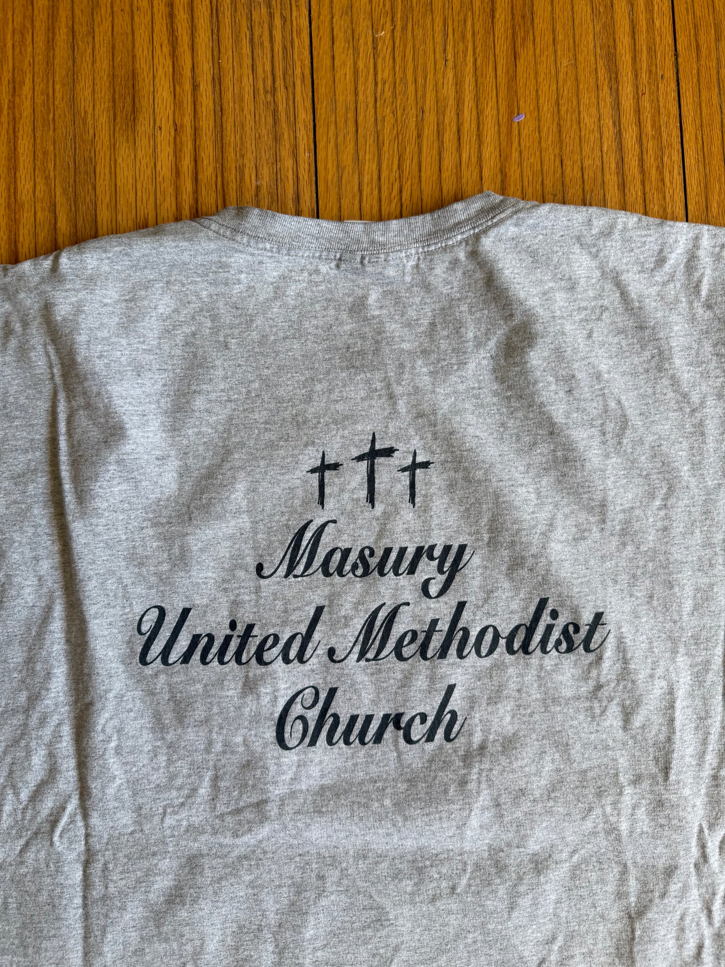 Vintage Hooked On Jesus Fishing Lure Gray T-Shirt- XXL