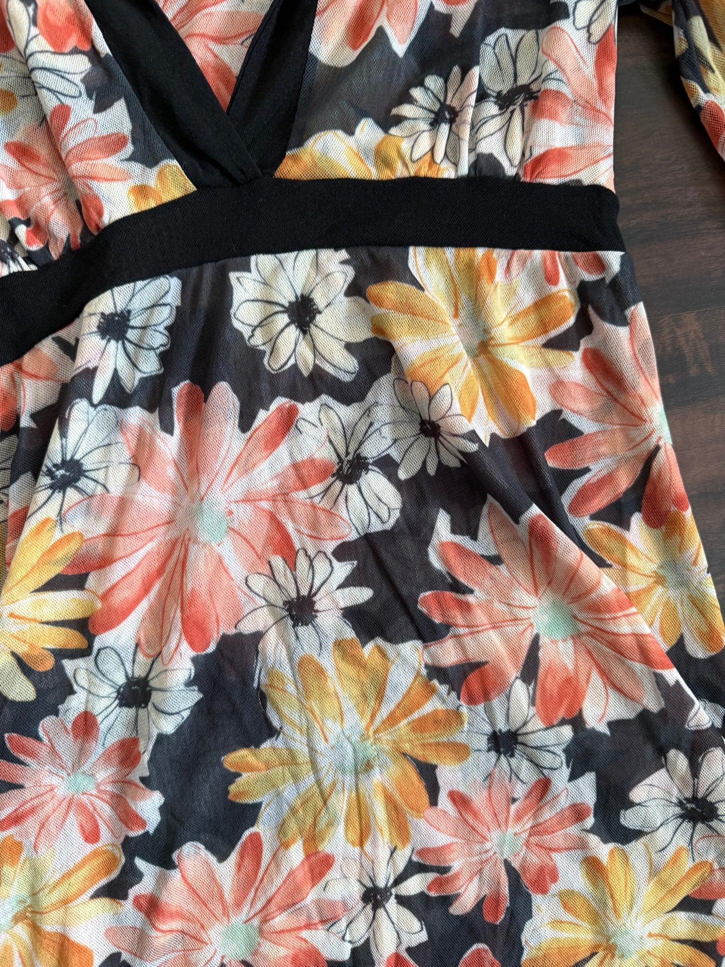 Vintage Floral Multi Dress- S