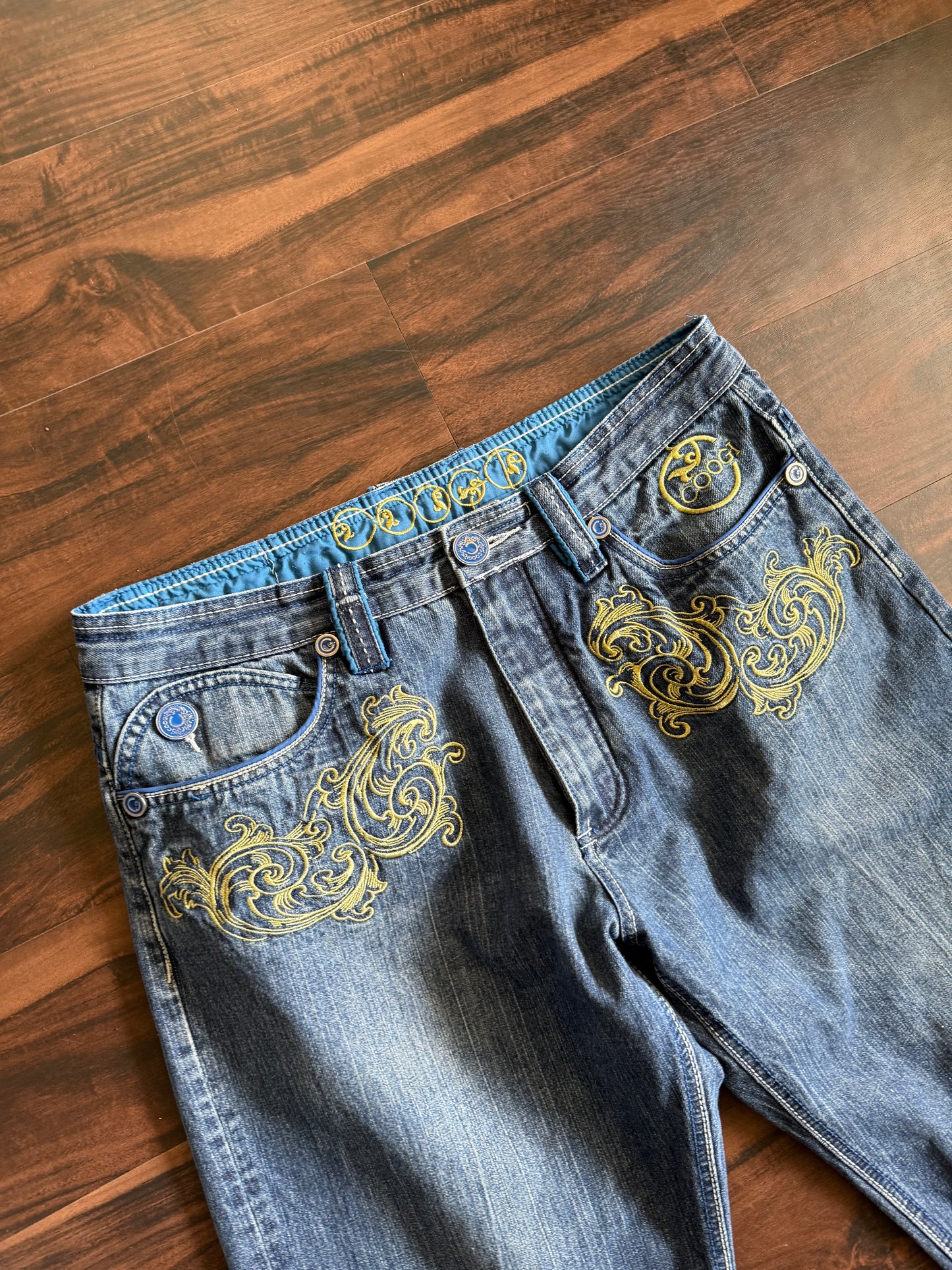 Vintage Y2K Coogi Embroidered Streetwear Denim Jean- 36x34