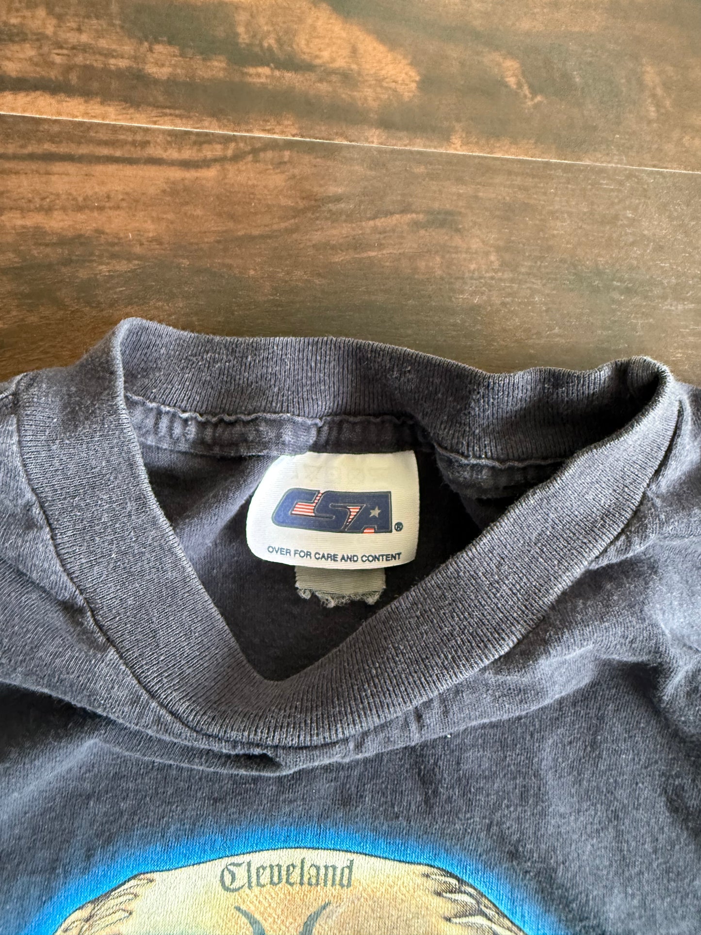 Vintage Cleveland Indians Lightning Script Spell Out MLB T-Shirt- XXL