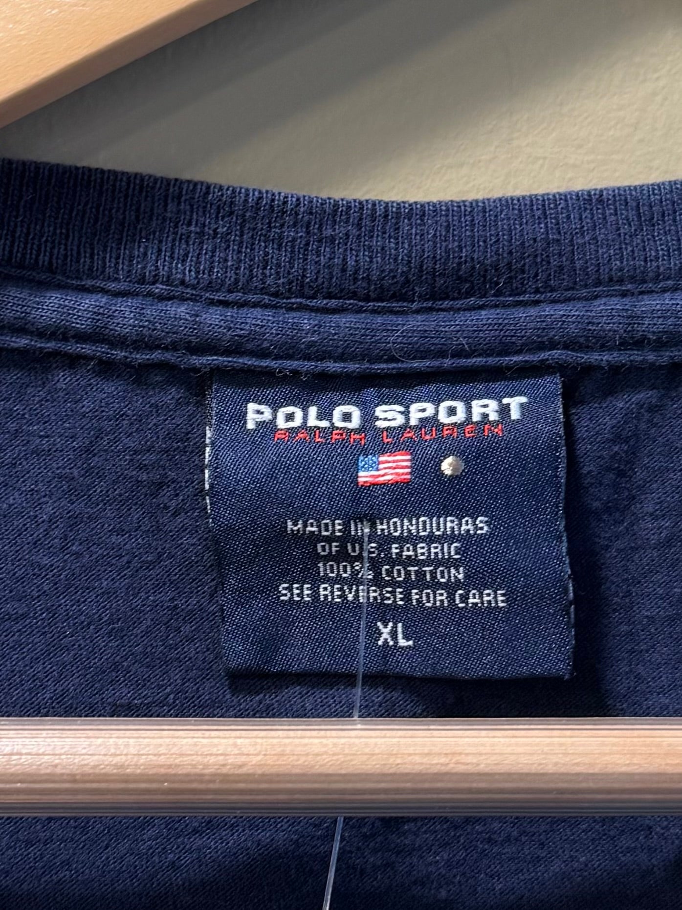 Vintage Polo Bear Navy Blue T-Shirt- XL