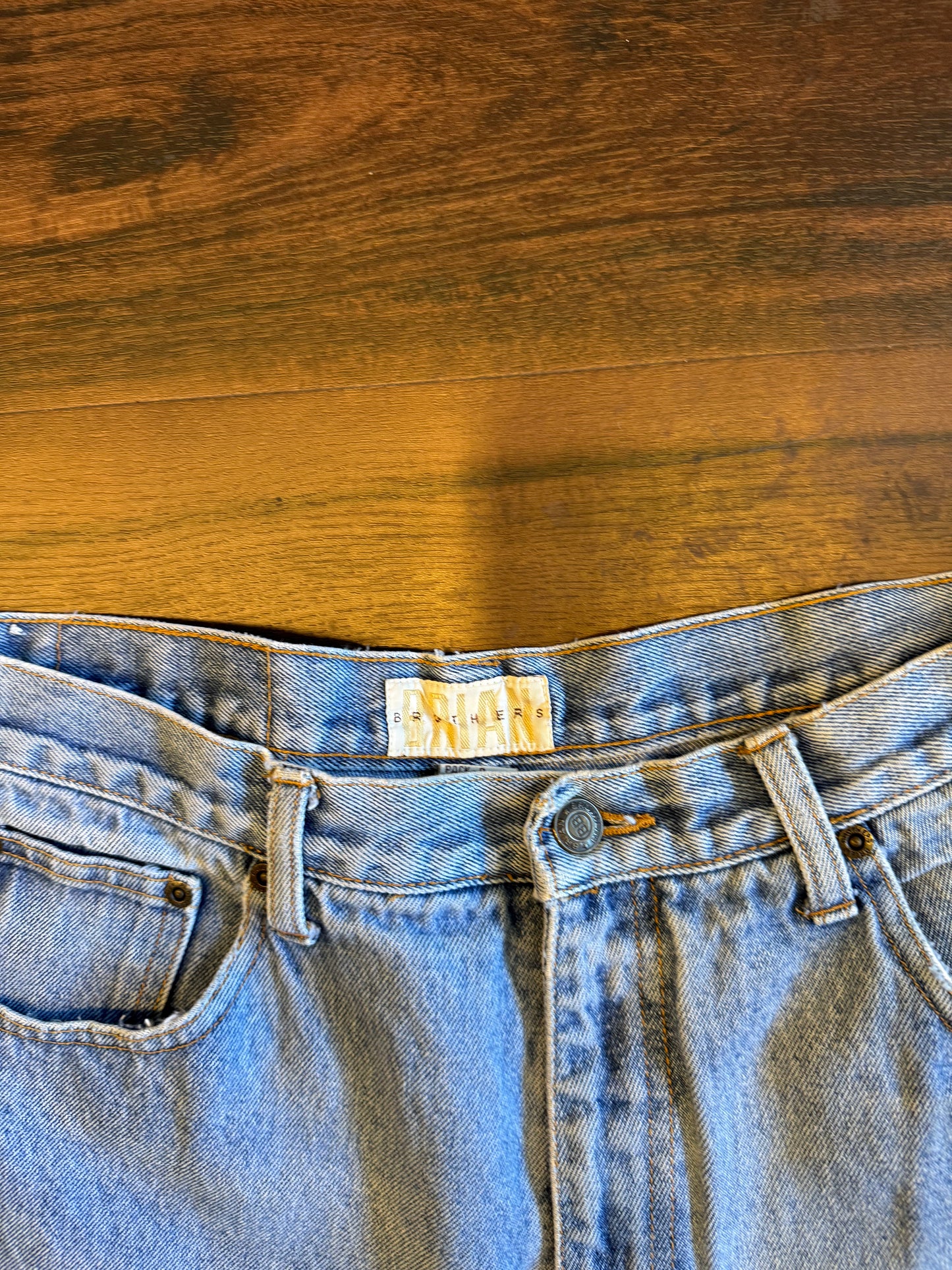 Vintage Brian Brothers Light Wash Streetwear Jean Shorts- 32