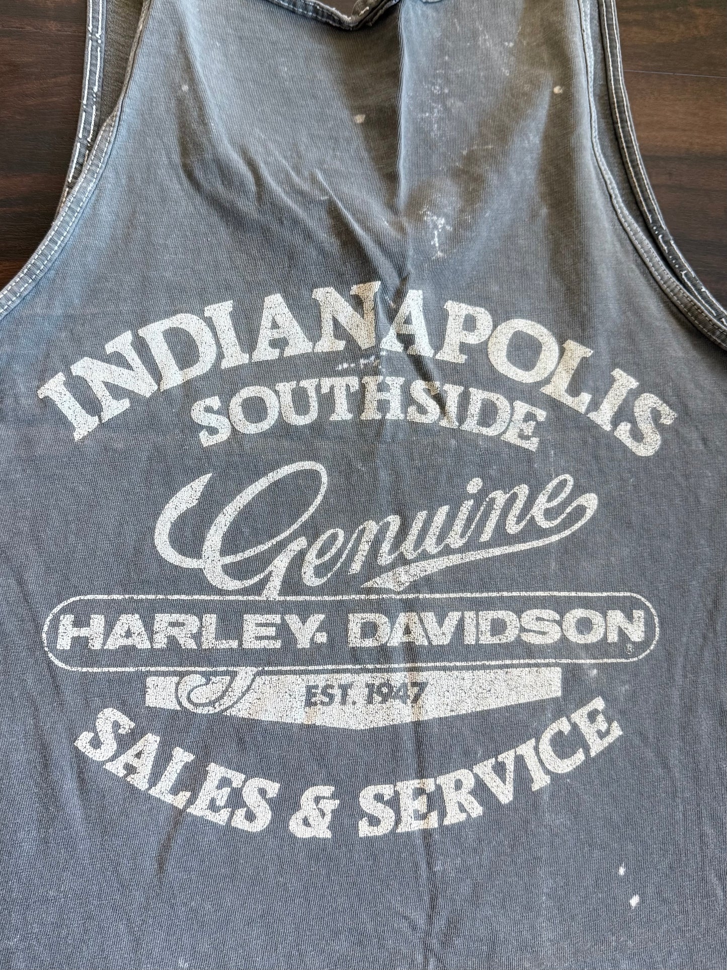 Vintage Harley Davidson Motorcycles Sun Faded Tank Top- M