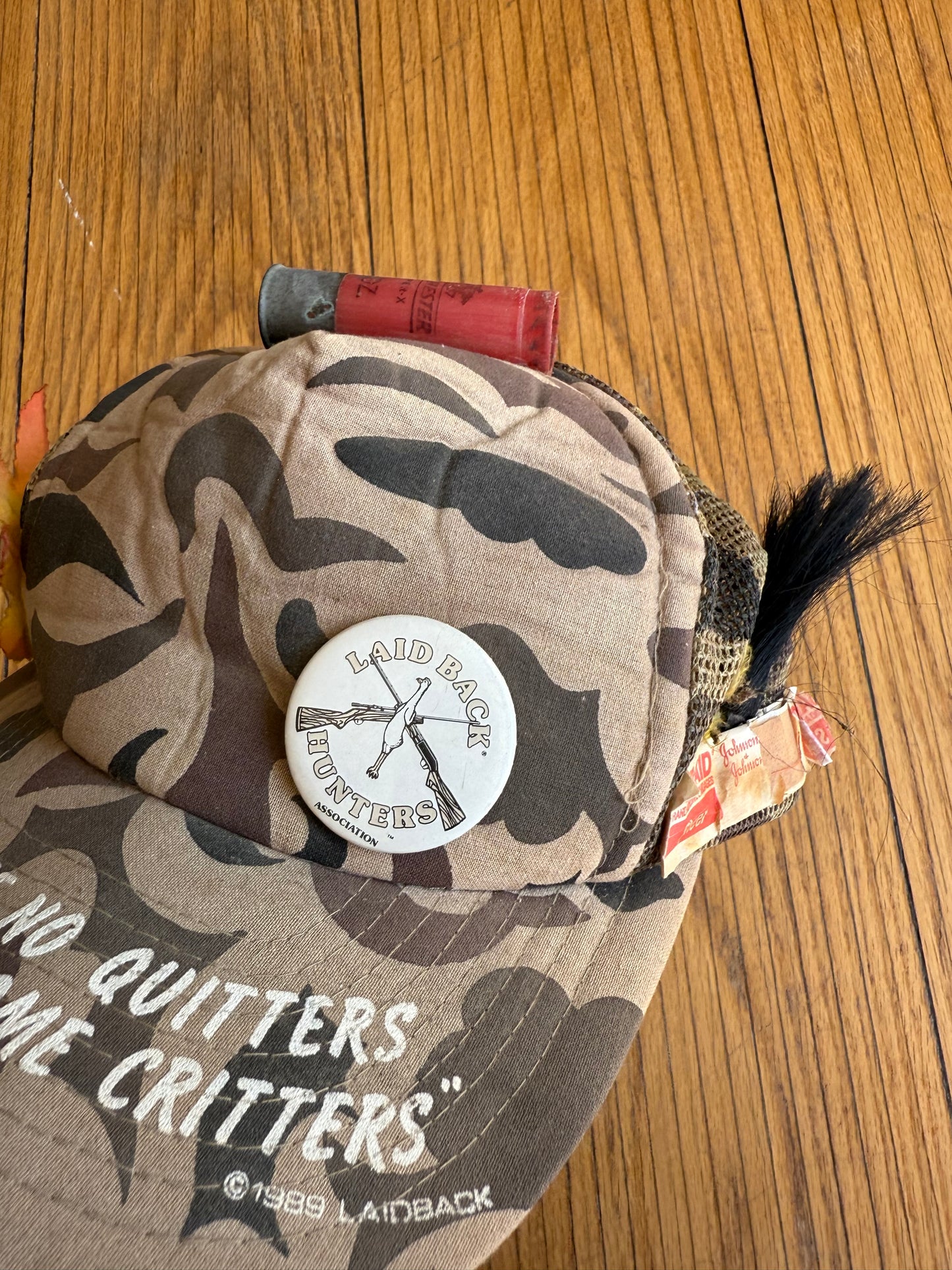 Vintage Duck Camouflage Hunting Parody Trucker Hat