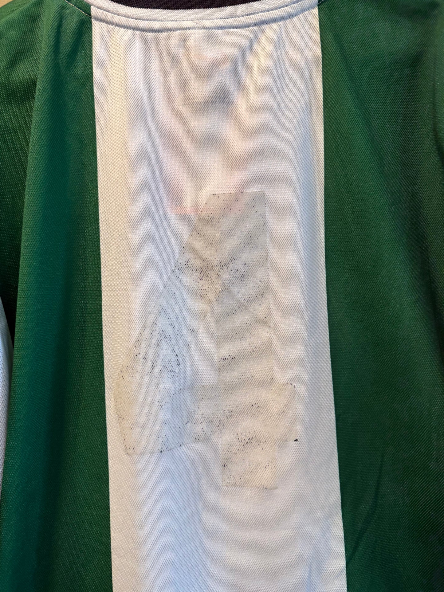 TTT Nike Green Striped Football Soccer Jersey- XL