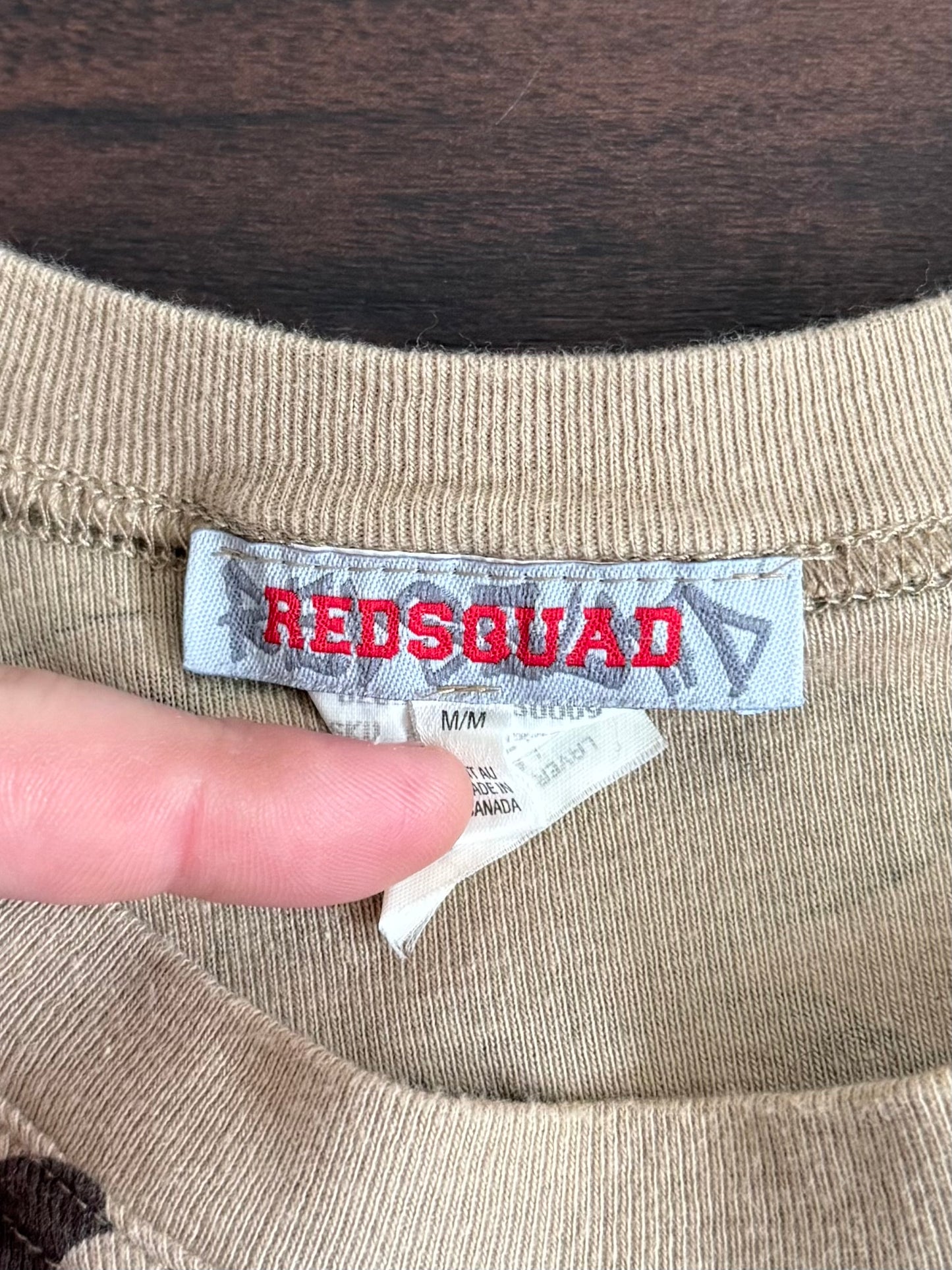 Vintage Y2K Women’s RedSquad Camouflage T-Shirt- M