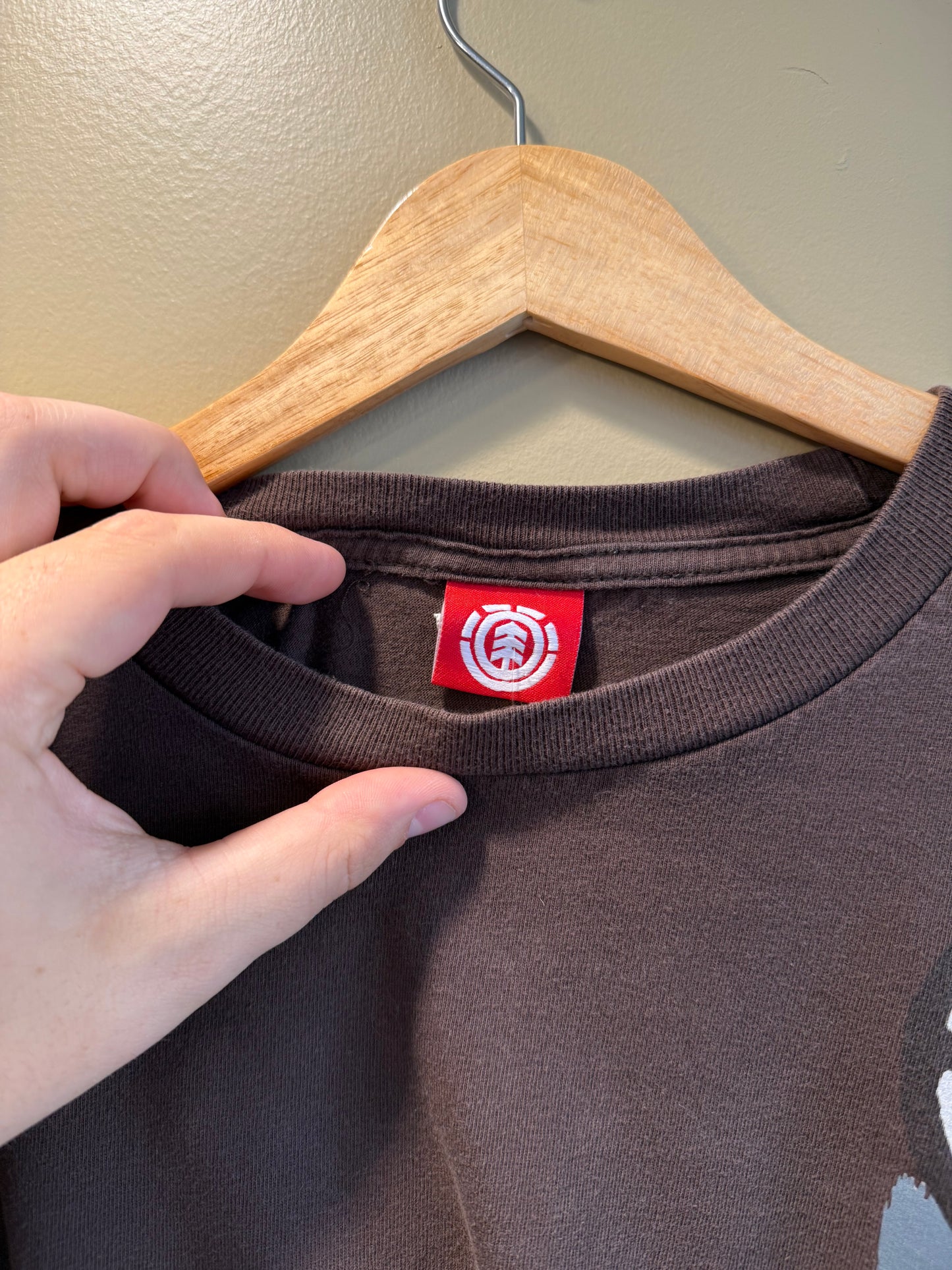Vintage Element Skateboards Brown Long Sleeve T-Shirt- M