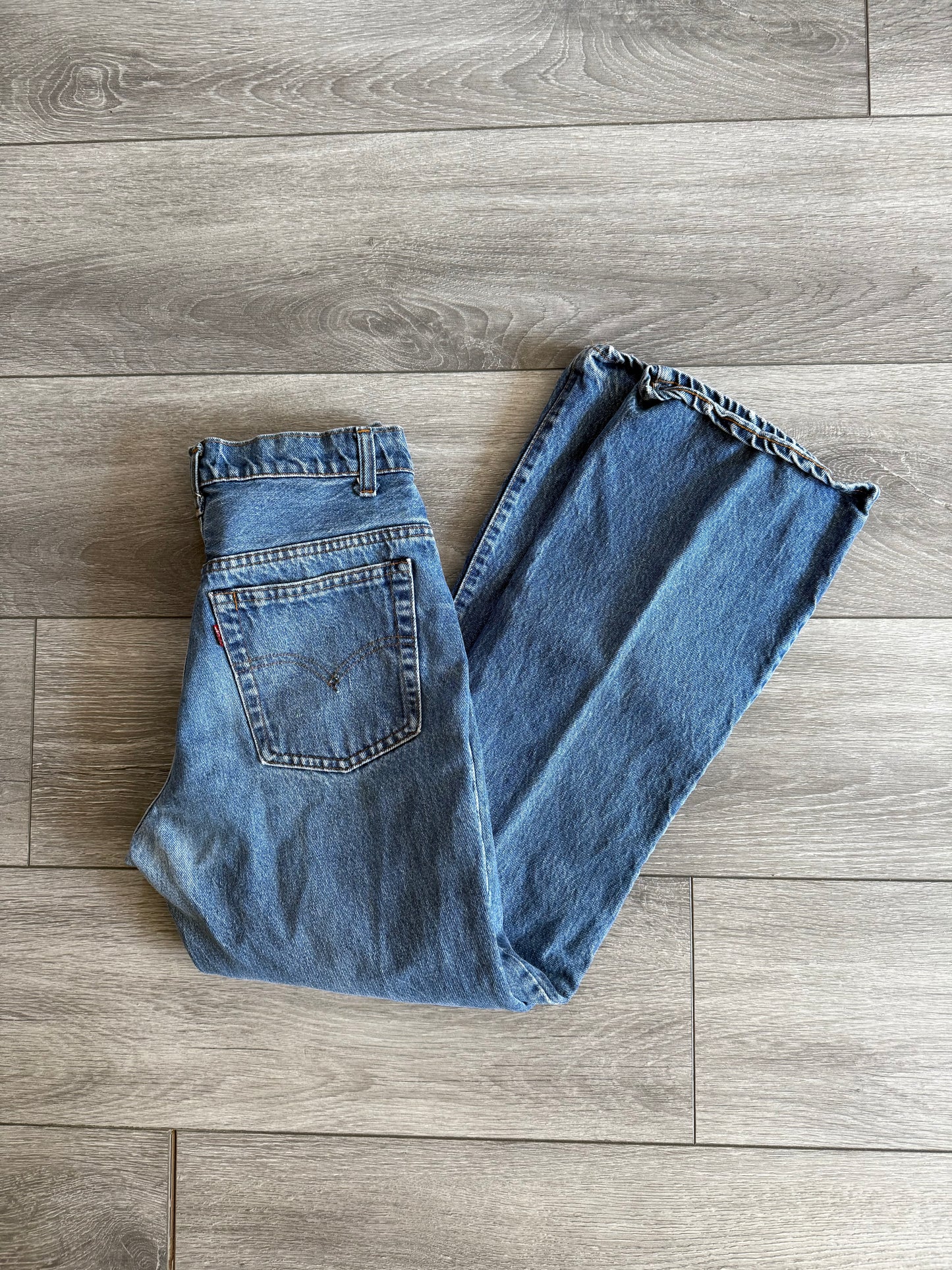 Vintage ‘80s Levi’s 517 Bell Bottom Denim Jeans- 28x29
