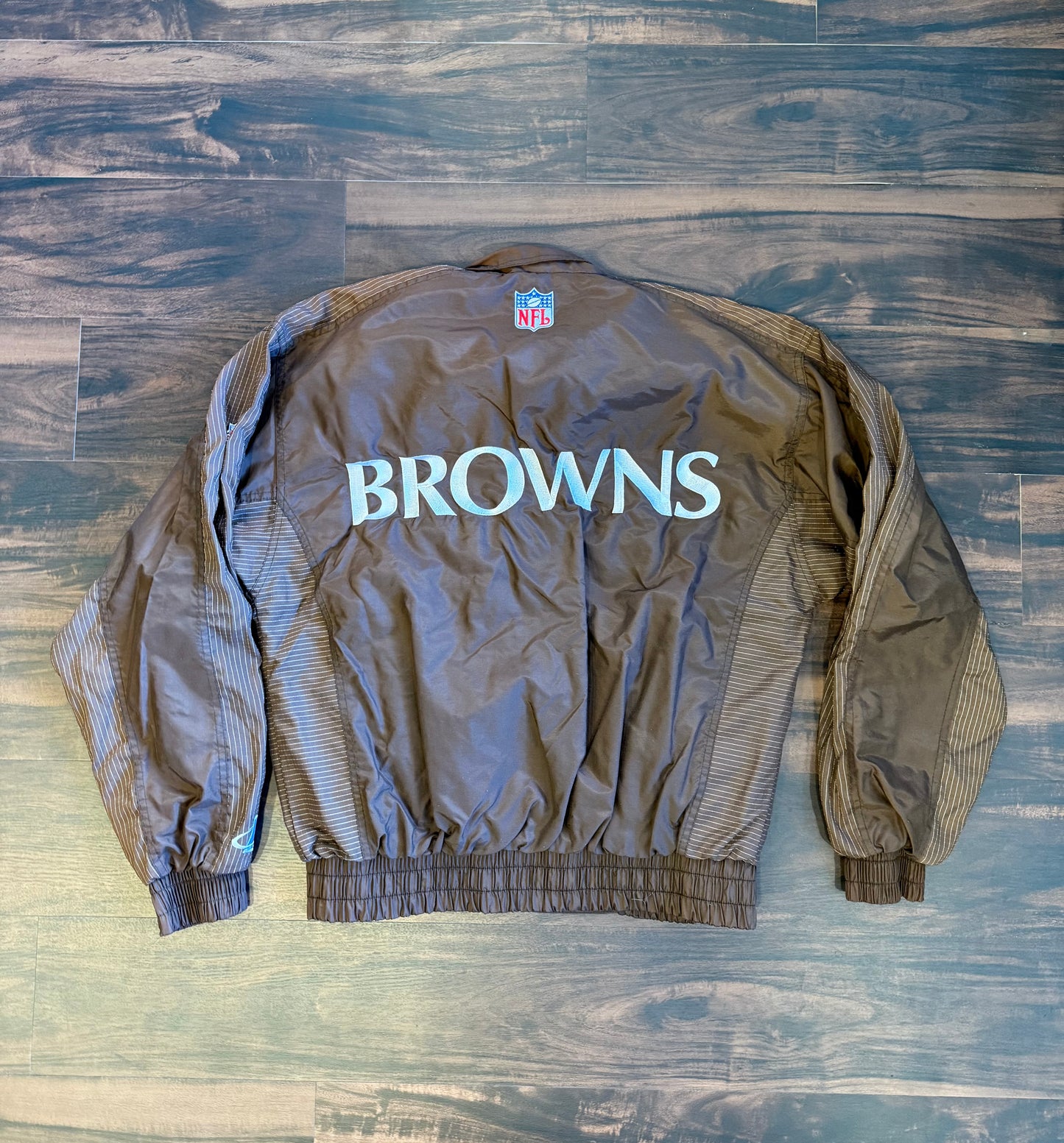Vintage Cleveland Browns Logo Athletic Brown Windbreaker Jacket- M