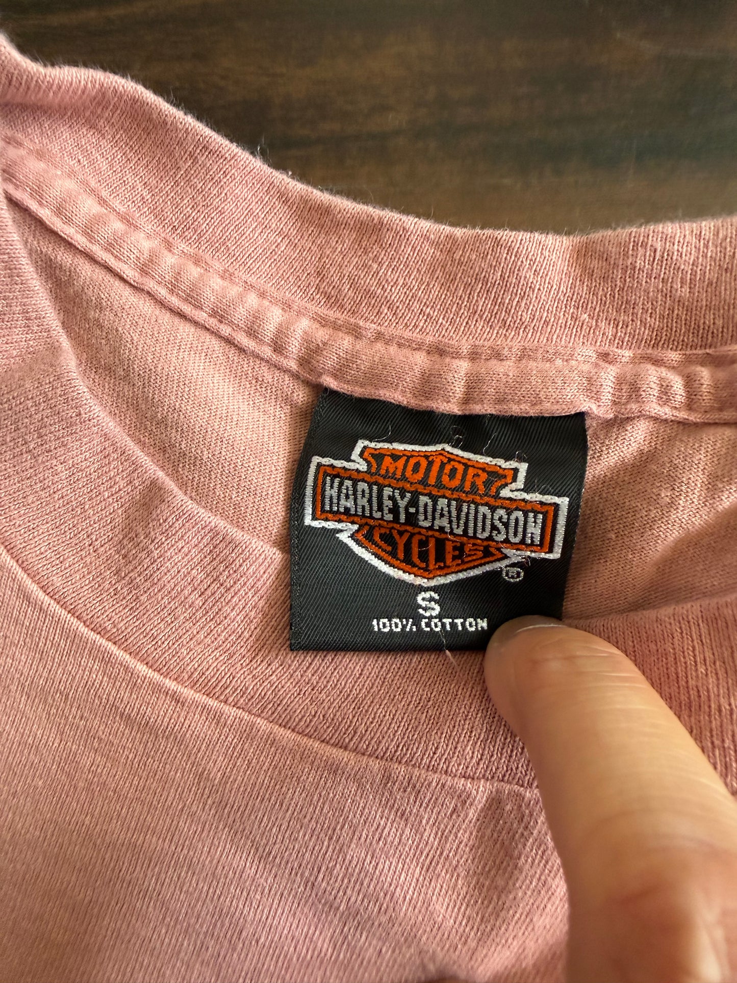 Vintage Harley Davidson Eagle Light Brown T-Shirt- S