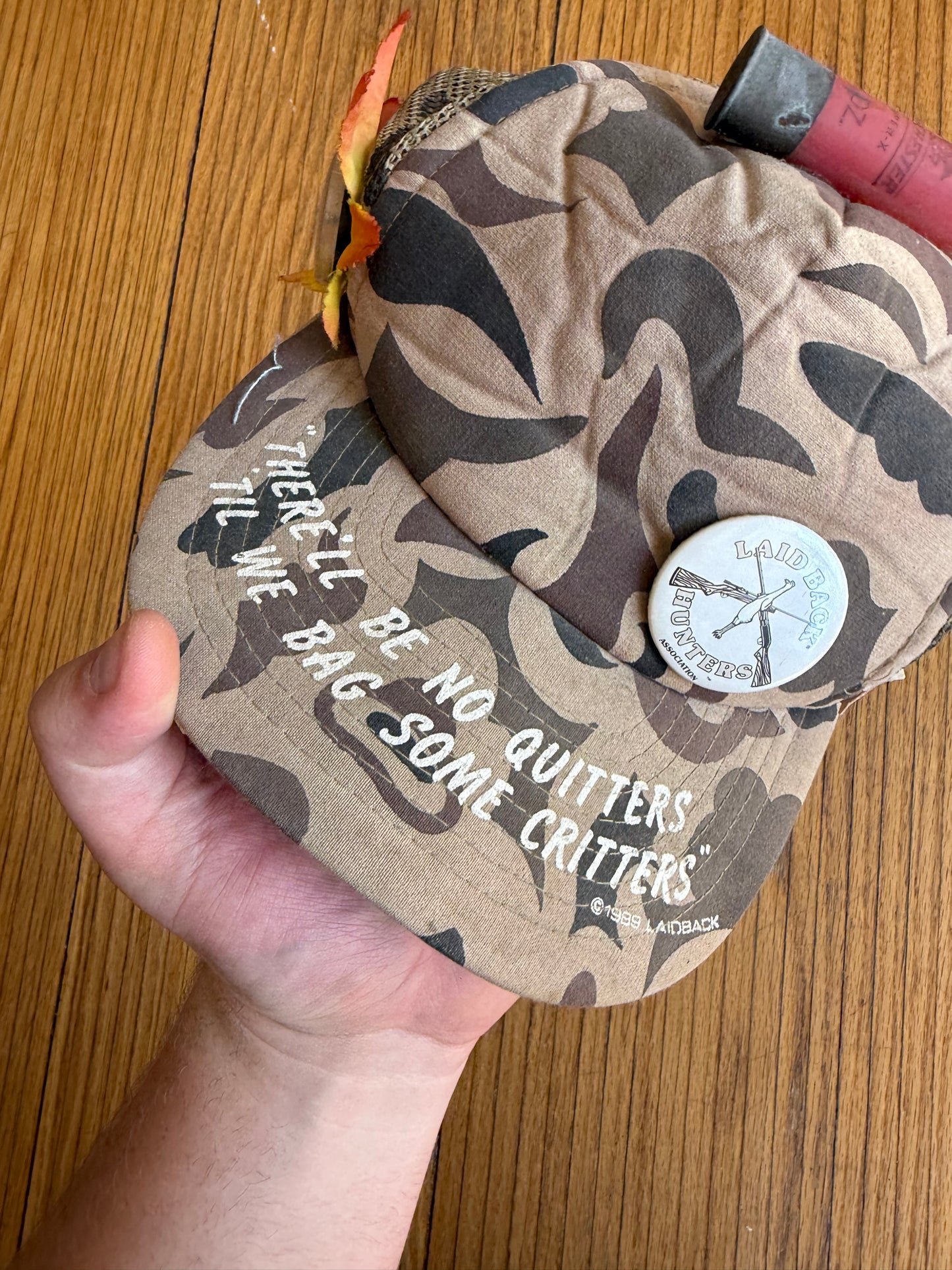 Vintage Duck Camouflage Hunting Parody Trucker Hat