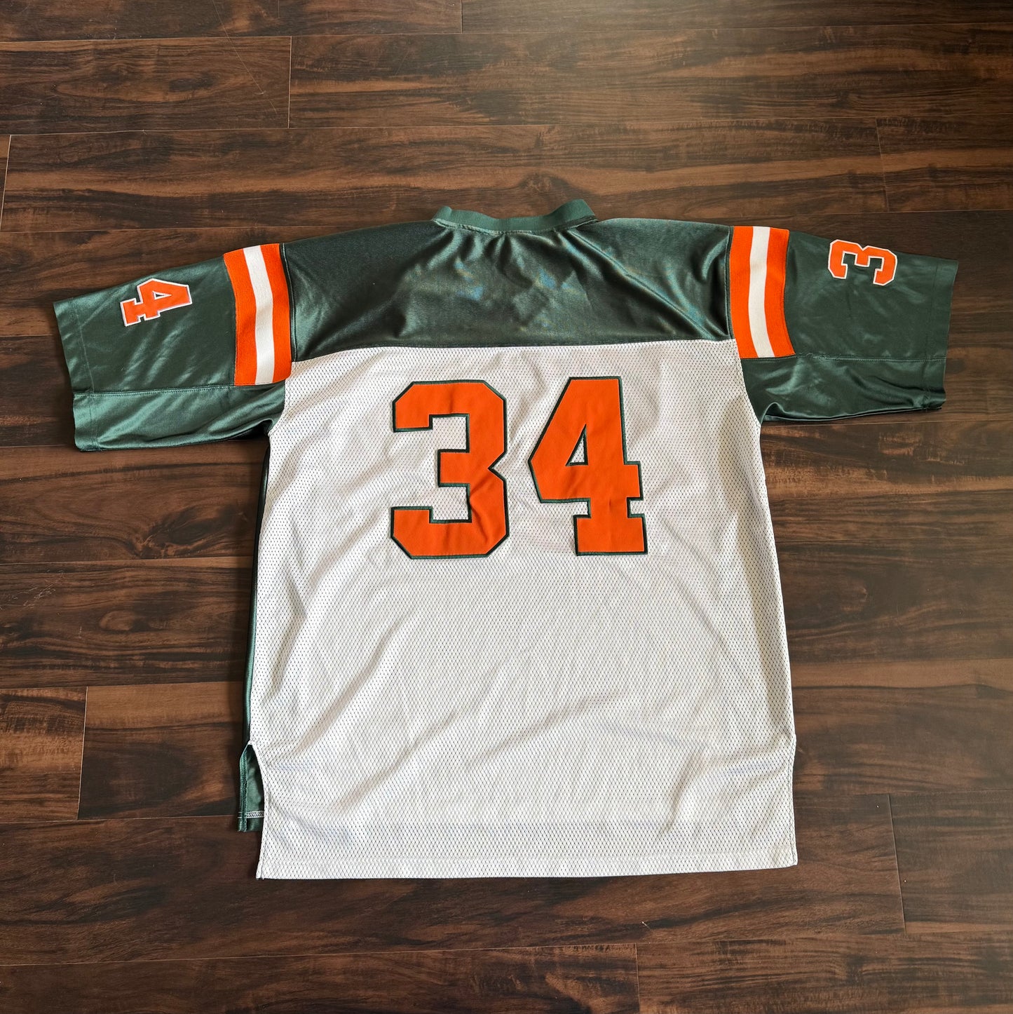 Vintage Y2K University of Miami Hurricanes Fooball Jersey- XL