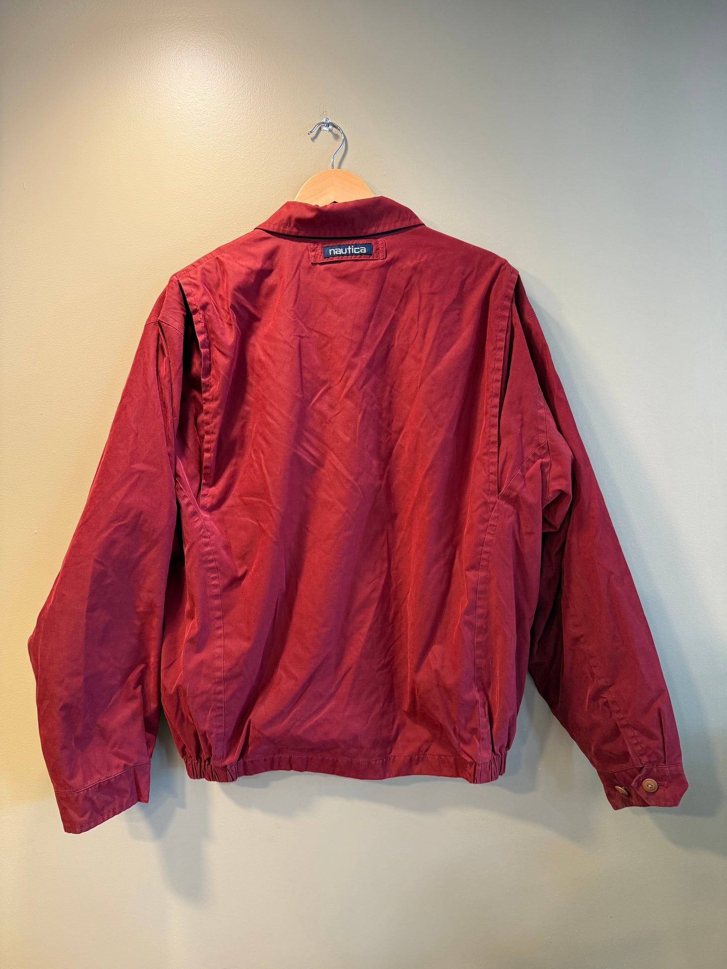 Vintage Nautica Red Harrington Jacket- L