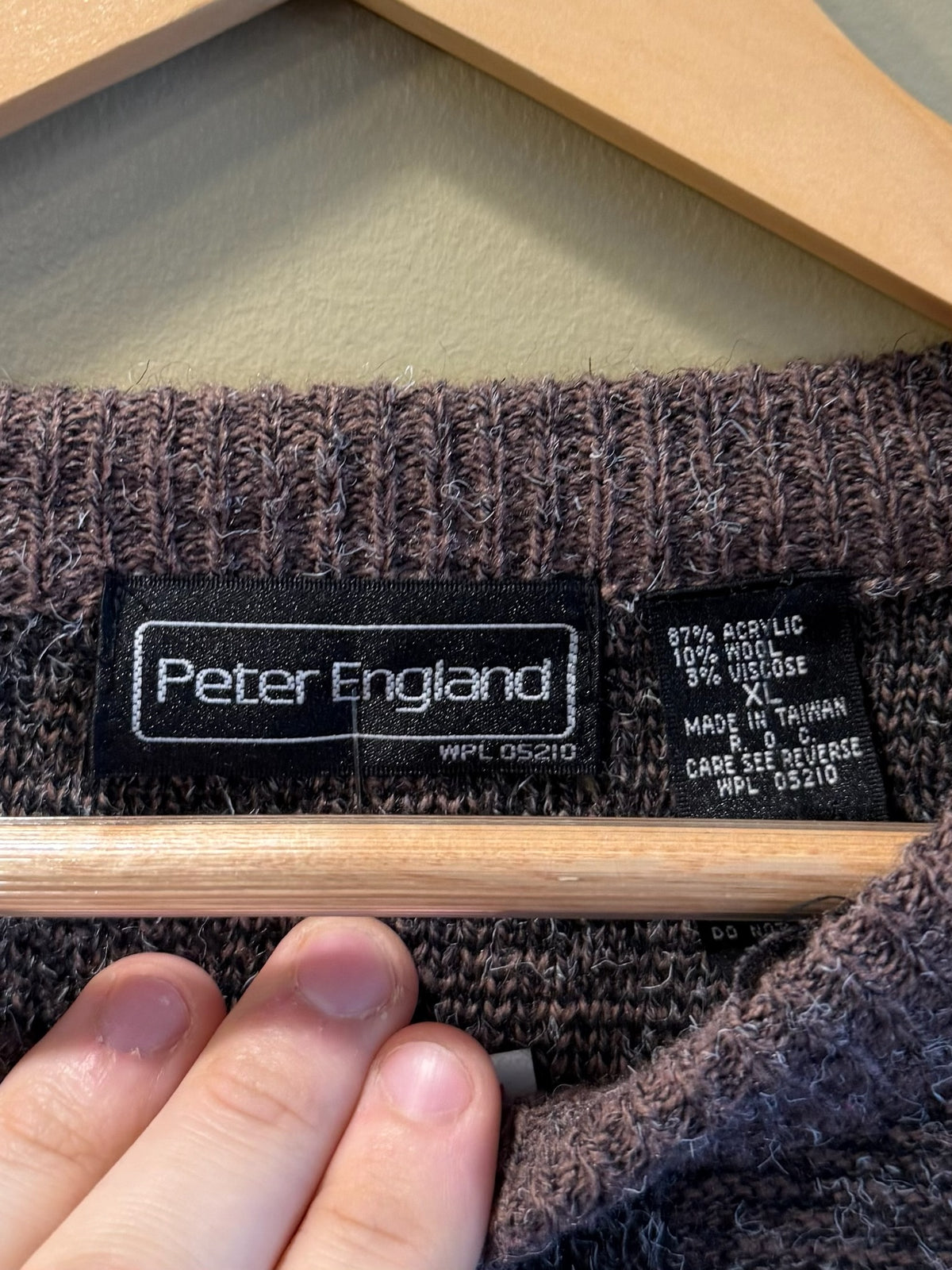 Vintage Peter England Brown Sweater - XL