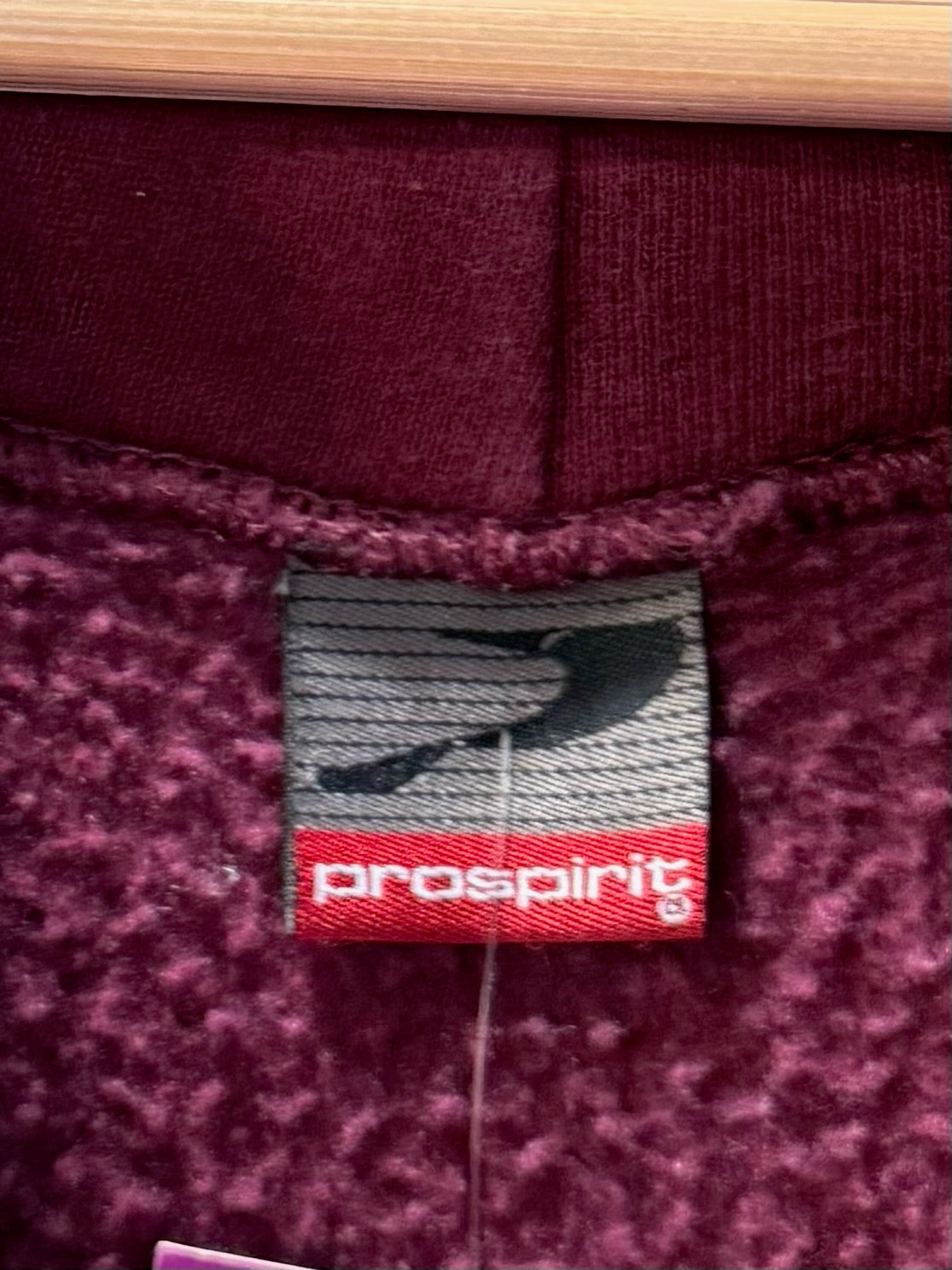 Vintage Porsche Badge Logo Maroon Red Zip-Up Hoodie Sweatshirt - XL