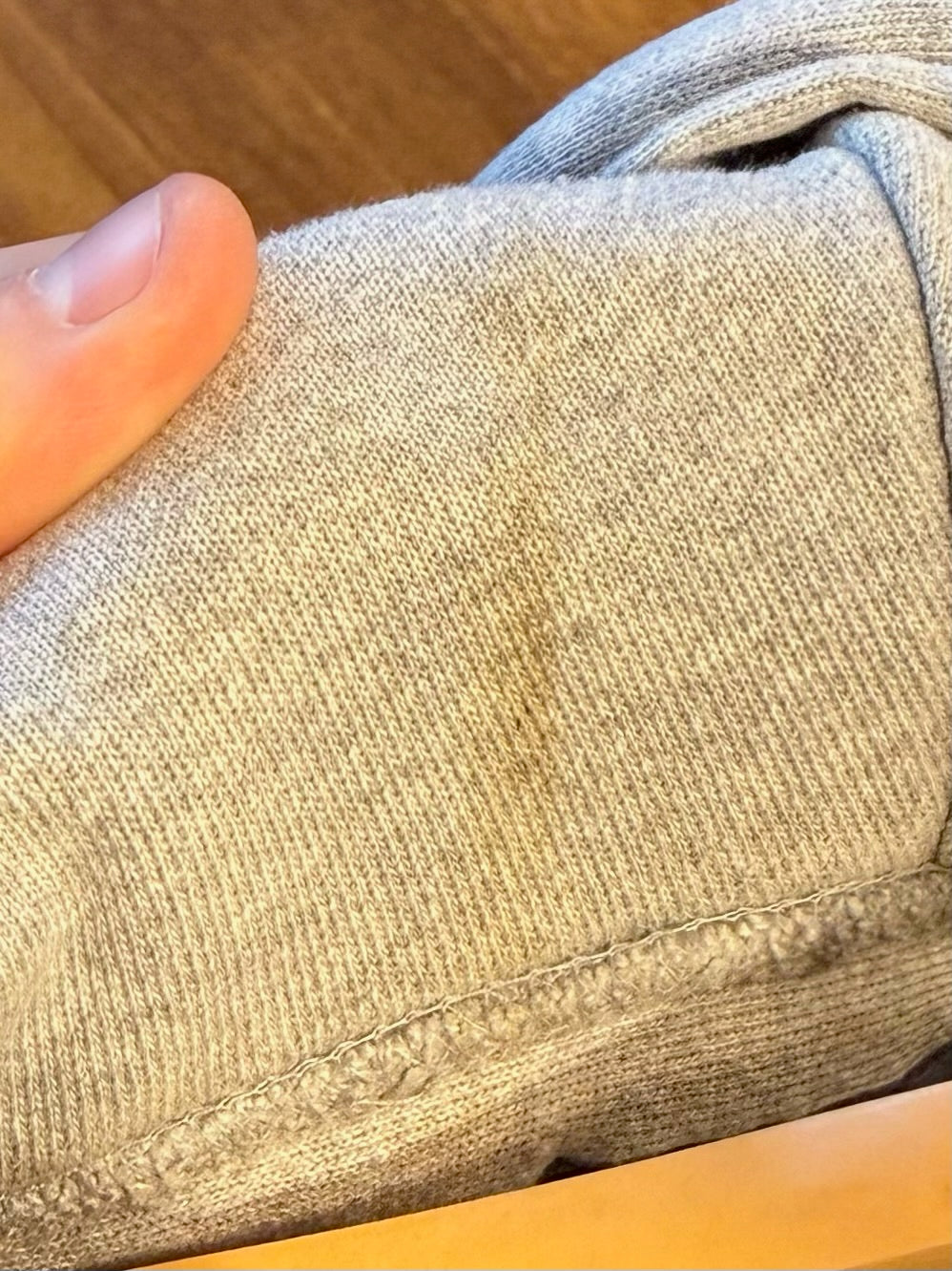 Vintage Champion Reverse Weave Georgia Tech Pinstriped Hoodie Sweatshirt - L
