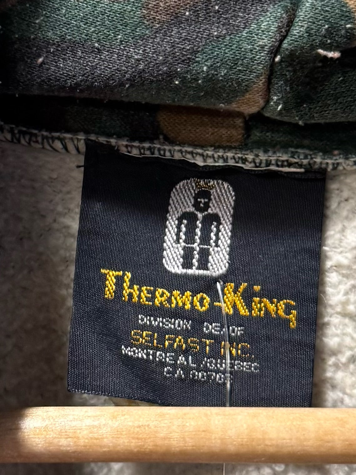 Vintage Thermo King Camo Hoodie Sweatshirt - XXL