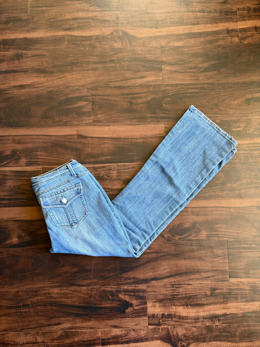 Vintage Y2K Route 66 Low Rise Flared Denim Jeans- 32x31