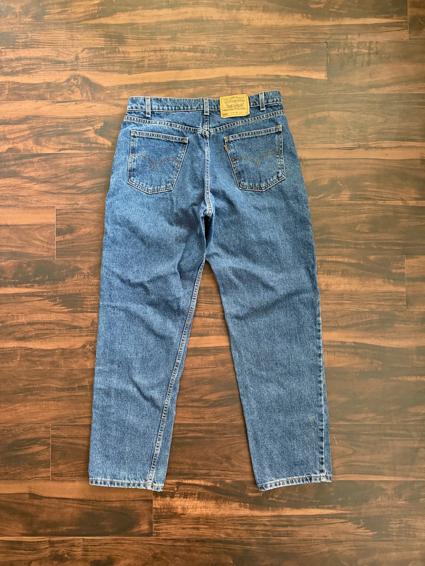 Vintage Levi’s Orange Tab Dark Wash Denim Jeans- 34x32