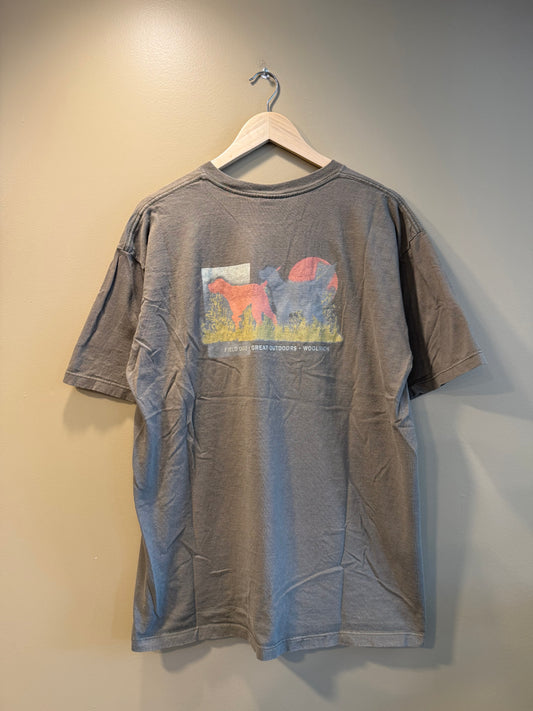 Vintage Woolrich Field Dogs Olive Green T-Shirt- L
