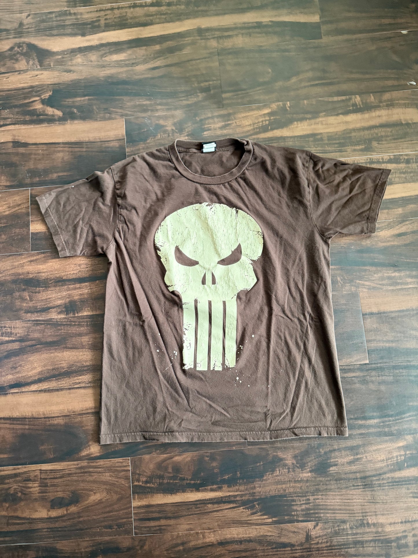 Vintage Marvel by Mad Engine The Punisher Brown T-Shirt- M