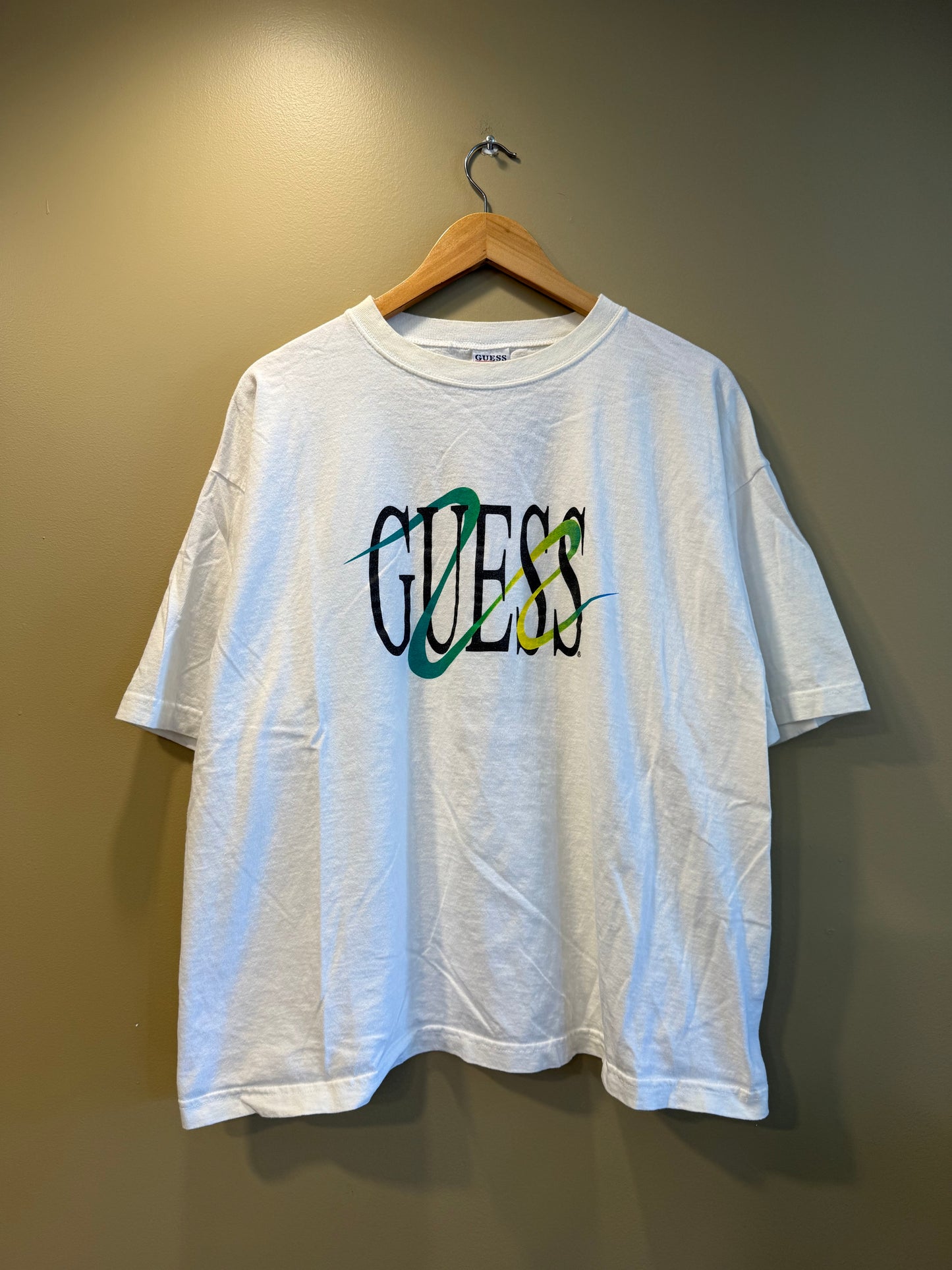 Vintage Guess Jeans Boxy White T-Shirt- XL