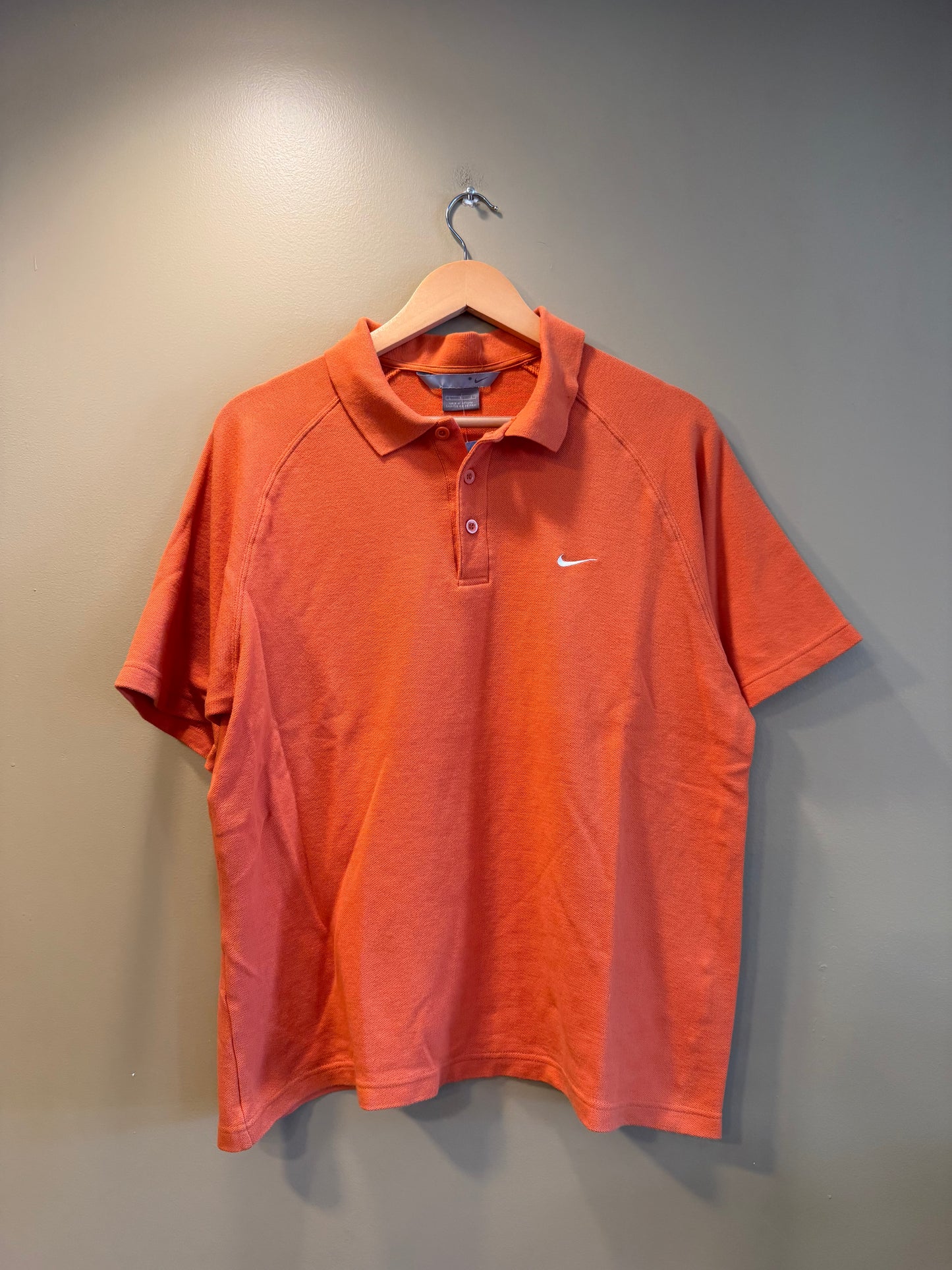 Vintage Nike Orange Polo Shirt- L