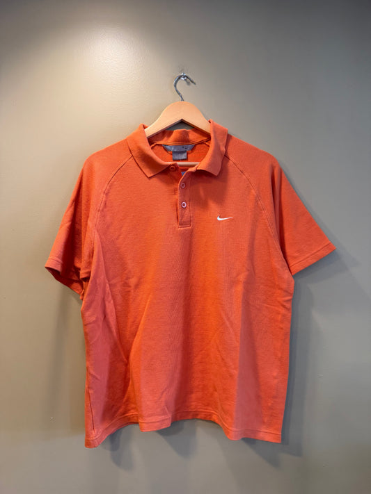 Vintage Nike Orange Polo Shirt- L