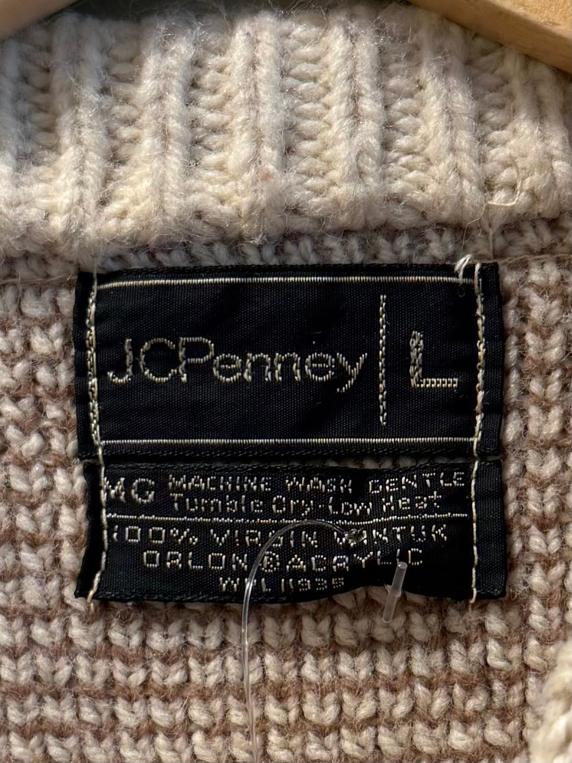 Vintage 80s JC Penney Aztec Knit Sweater- M