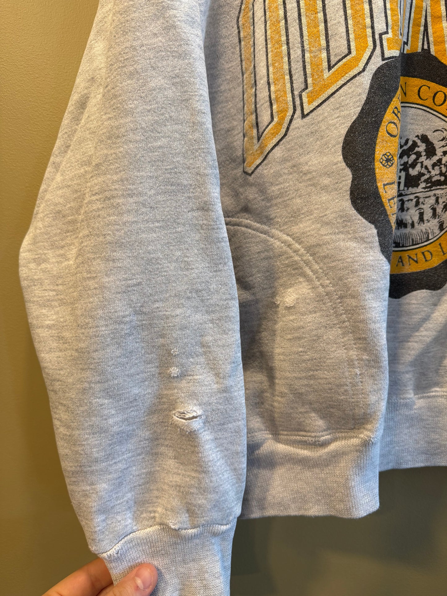 Vintage Oberlin College Spell Out Crewneck Sweatshirt- L