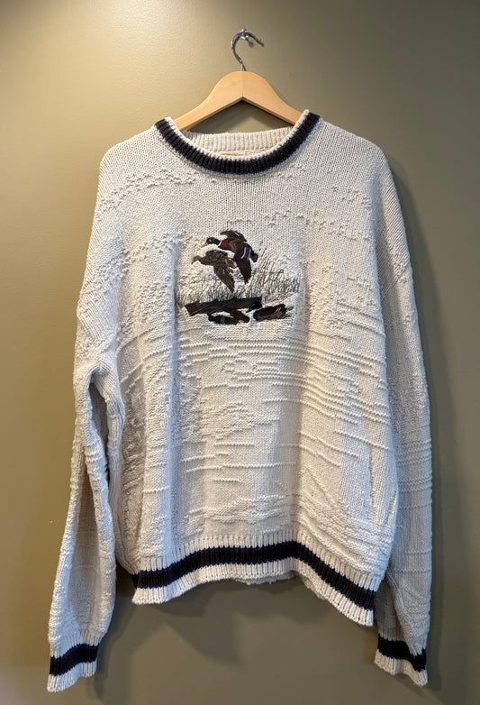 Vintage St. John’s Bay Duck Knit Sweater- XXL