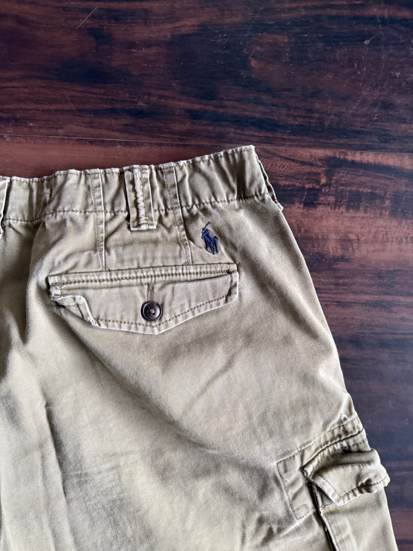 Vintage Polo Ralph Lauren Green Cargo Shorts- 34