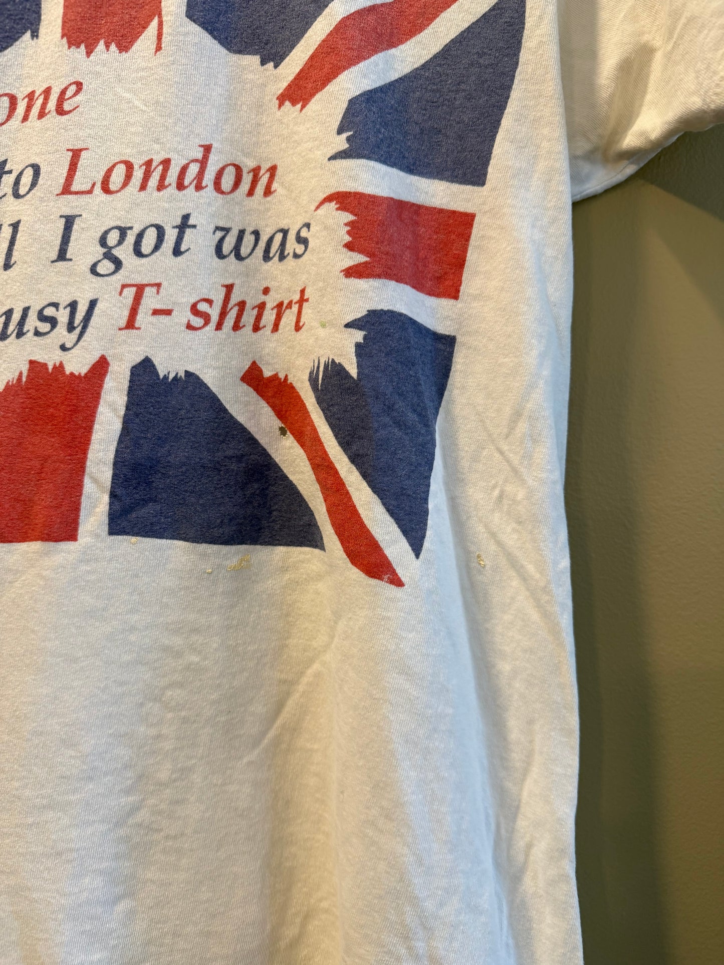 Vintages London Union Jack Tourist T-Shirt- S