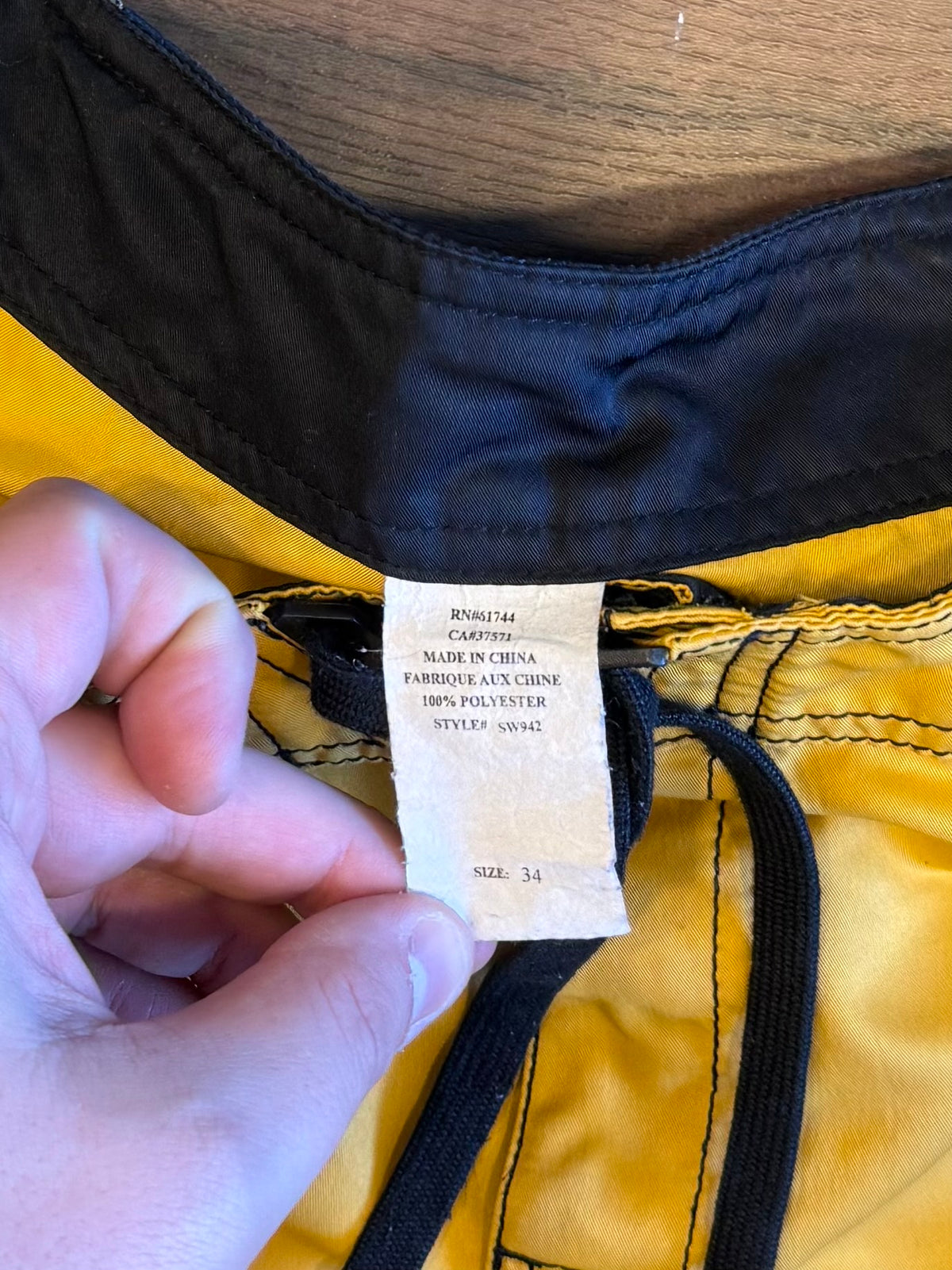 Vintage Ripcurl Yellow Flames Board Shorts- 32