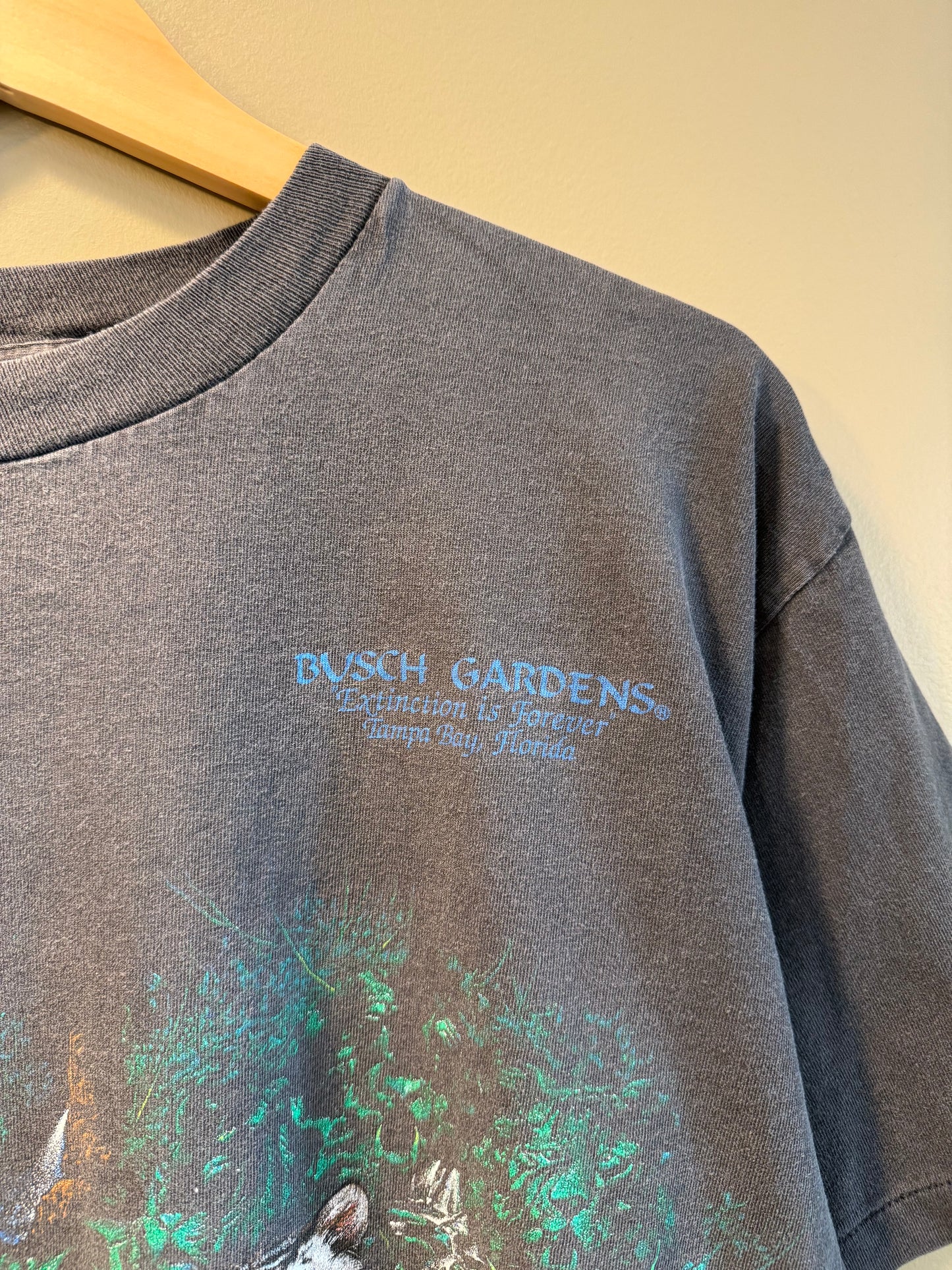 Vintage Busch Gardens White Tigers Nature T-Shirt- L