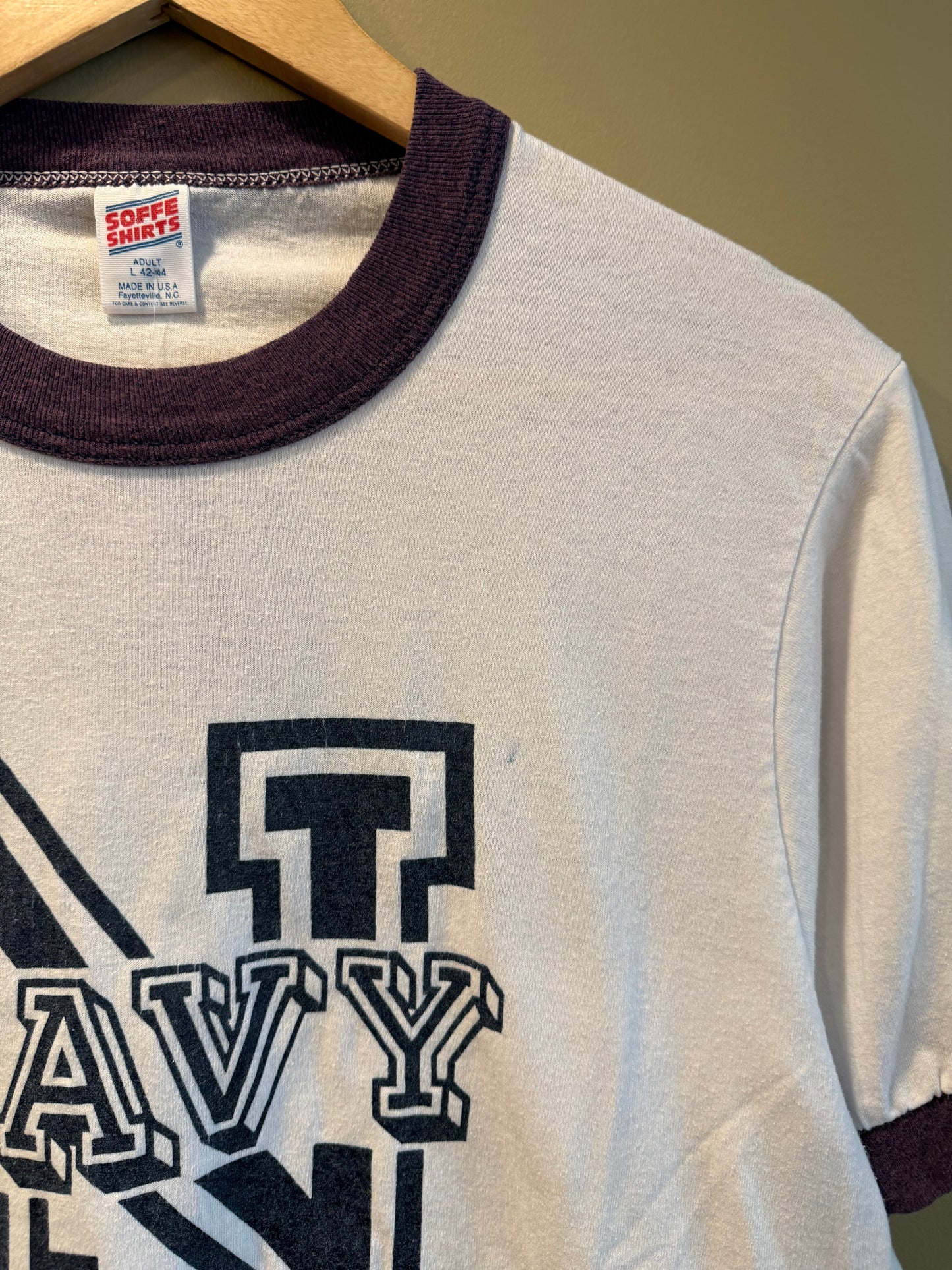 Vintage U.S. Navy Ringer T-Shirt- L