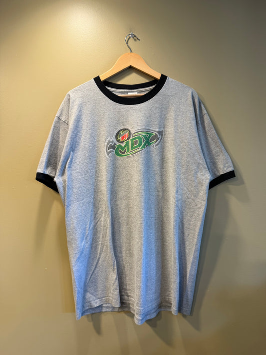 Vintage Mountain Dew MDX Ringer T-Shirt- XL