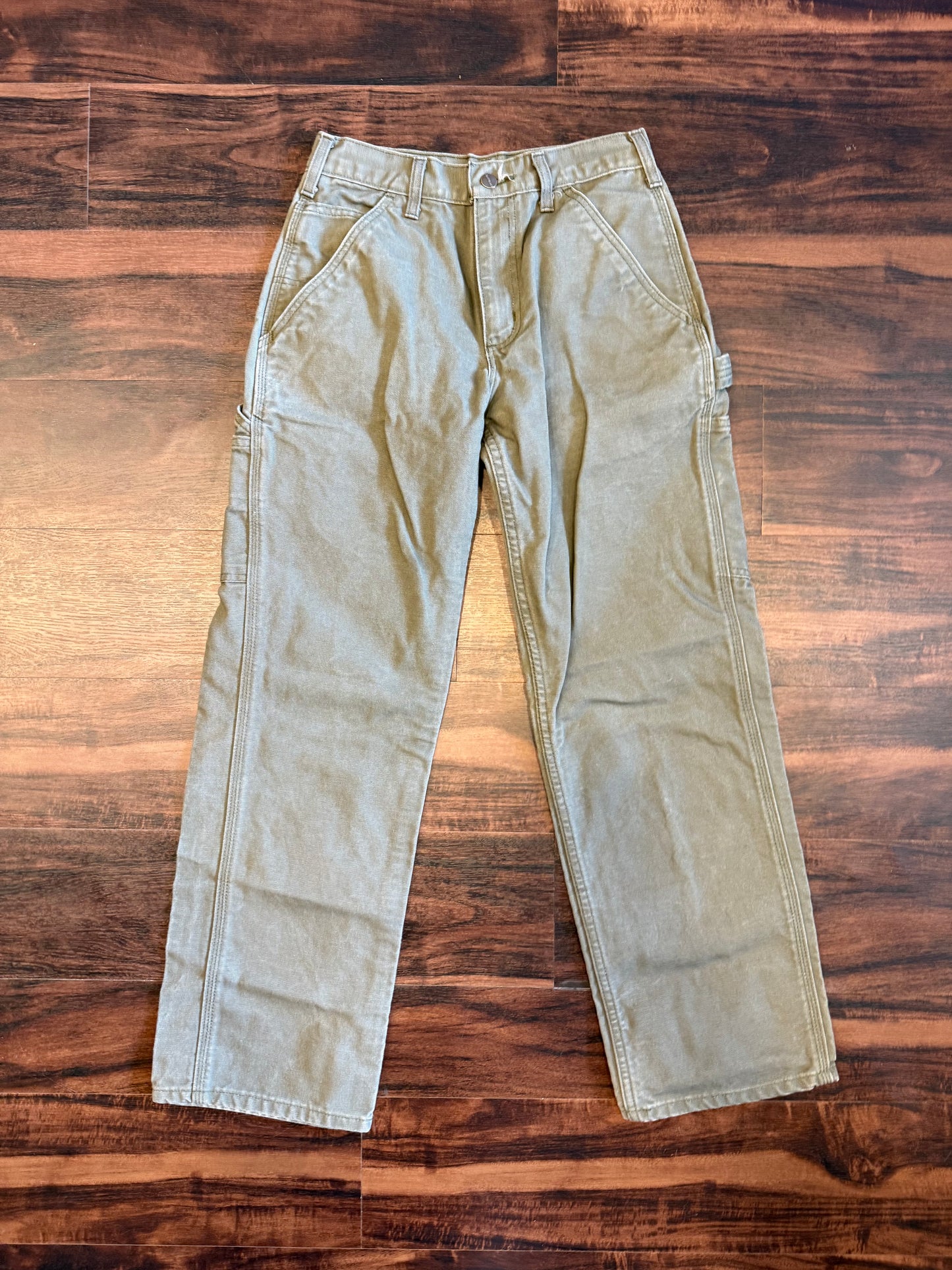 Vintage Carhartt Olive Green Carpenter Pants- 28x30