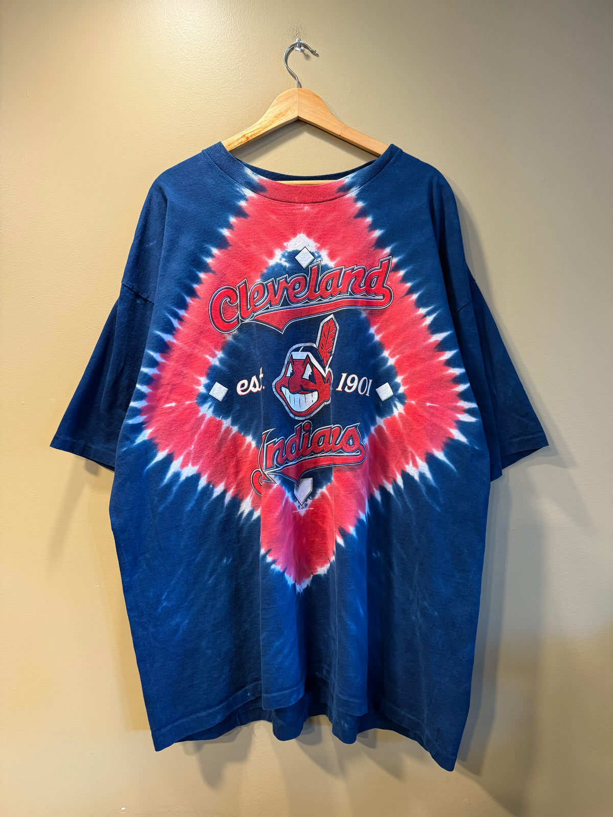 Vintage Cleveland Indians Tie Dye T-Shirt- XXL
