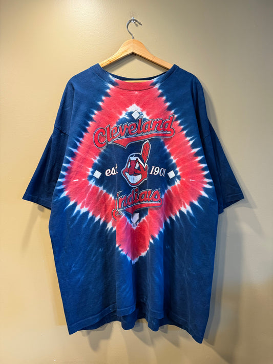 Vintage Cleveland Indians Tie Dye T-Shirt- XXL