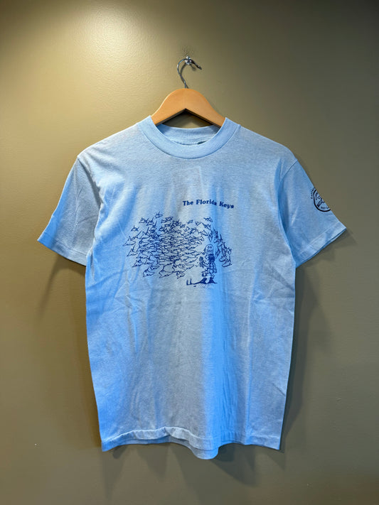 Vintage 70s Florida Keys Oh Shit Diver T-Shirt- S