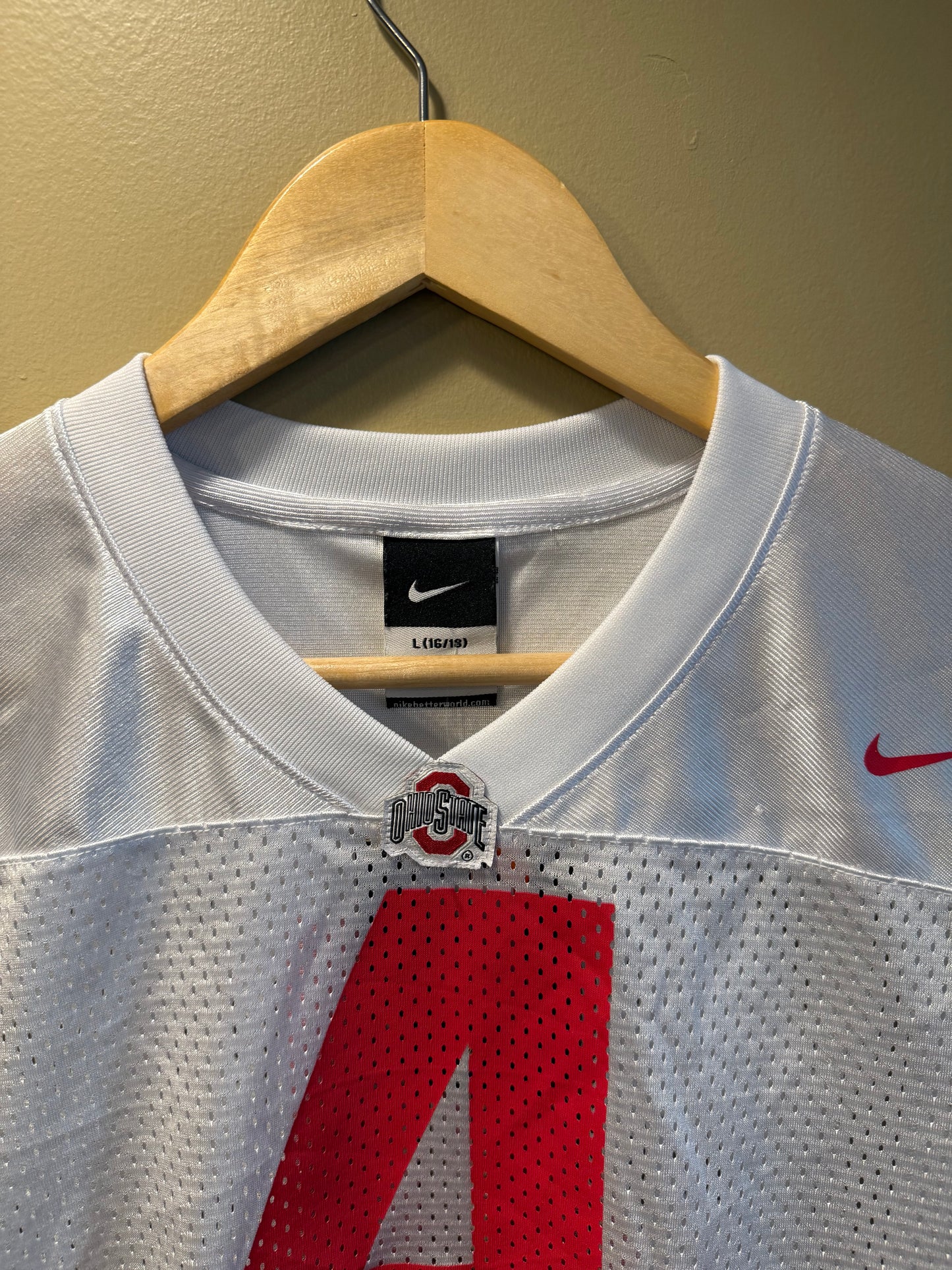 Vintage Ohio State University White #4 Football Jersey- M