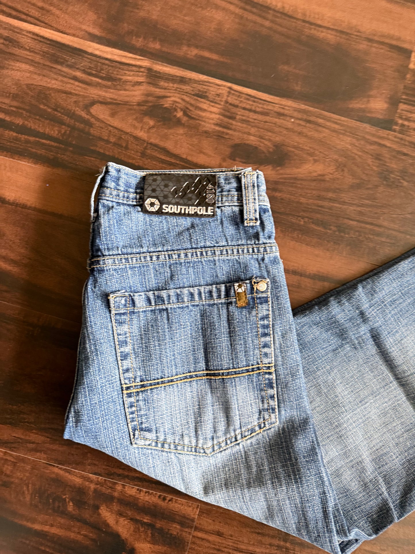 Vintage Y2K South Pole Light Wash Streetwear Denim Jeans- 29x30
